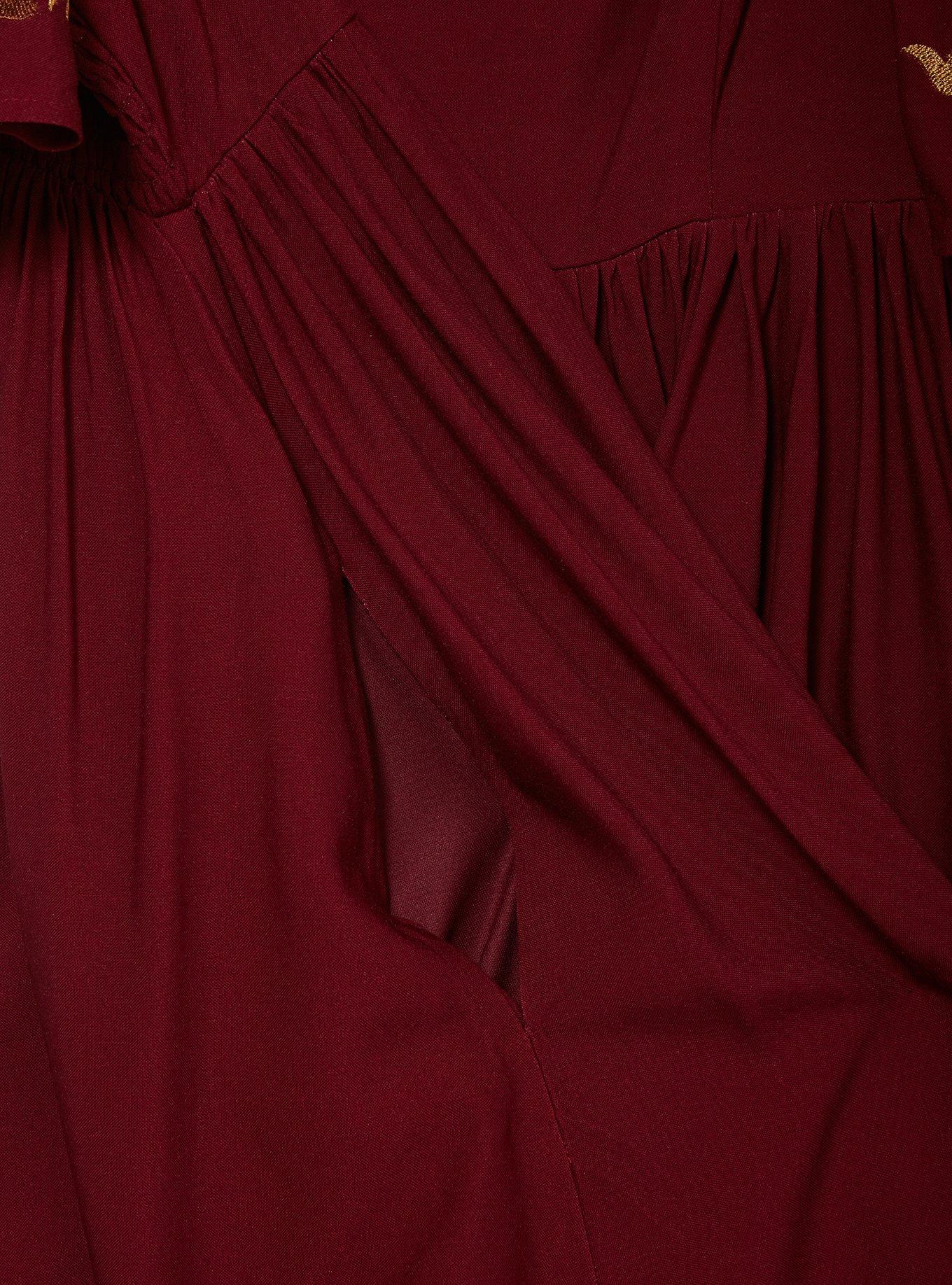 Gilmore Girls Stars Hollow Smock Dress - BoxLunch Exclusive, PLUM, alternate