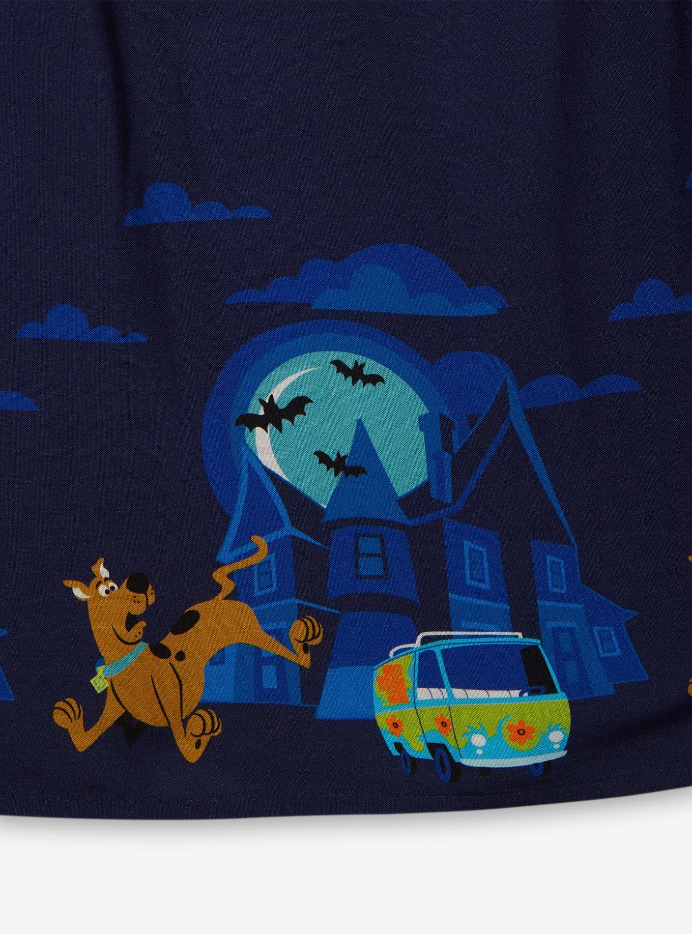 Ashley Taylor Scooby-Doo! Haunted House Smock Dress - BoxLunch Exclusive, BLUE, alternate