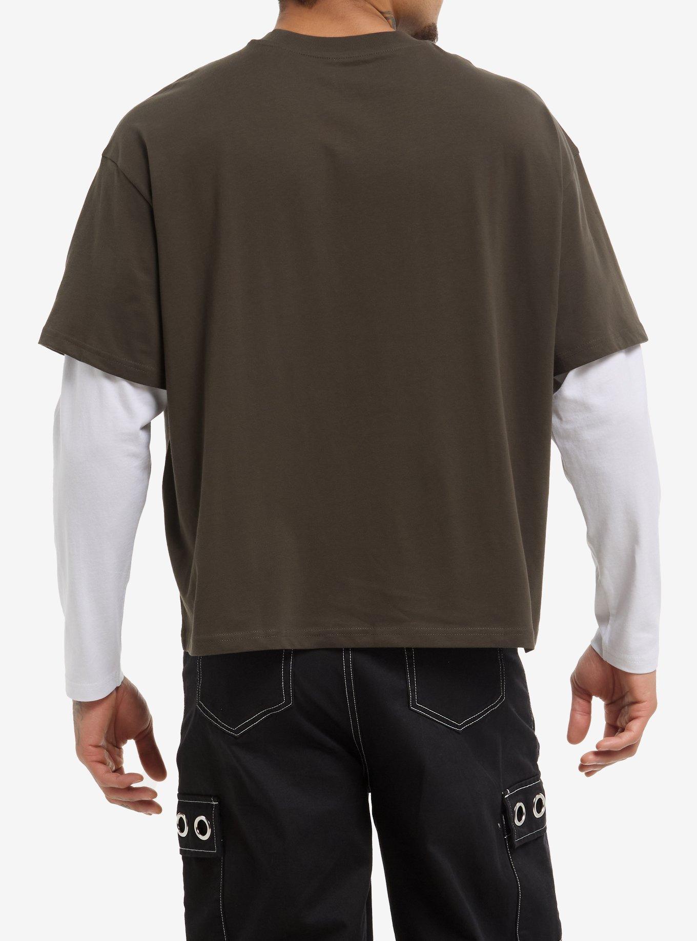 Weezer Metal Logo Twofer Long-Sleeve T-Shirt, BLACK, alternate
