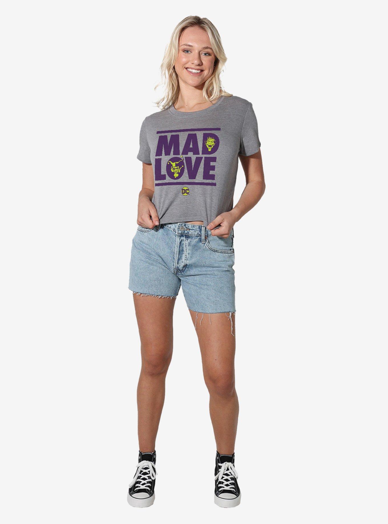 DC Comics Joker Harley Quinn Mad Love Women's Crop Top T-Shirt, , hi-res