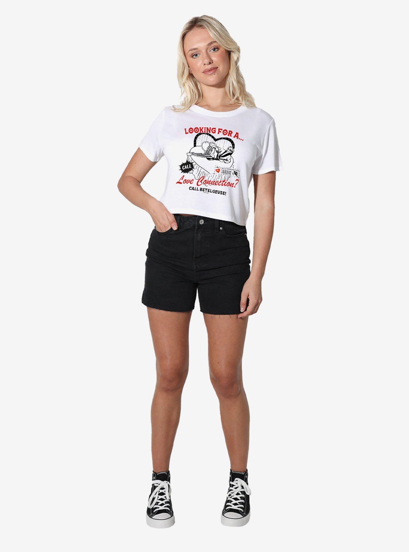 Beetlejuice Love Beetlejuice Women's Crop Top T-Shirt, , hi-res