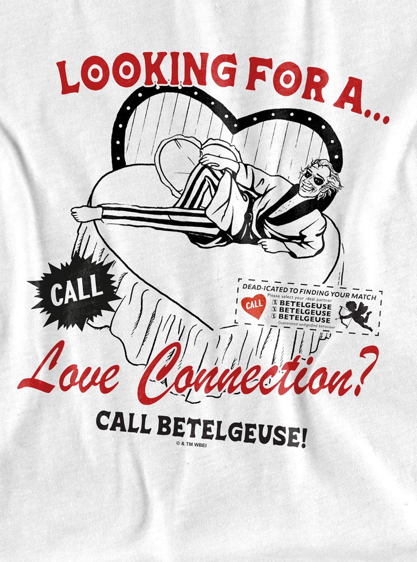 Beetlejuice Love Beetlejuice Women's Crop Top T-Shirt, BRIGHT WHITE, alternate