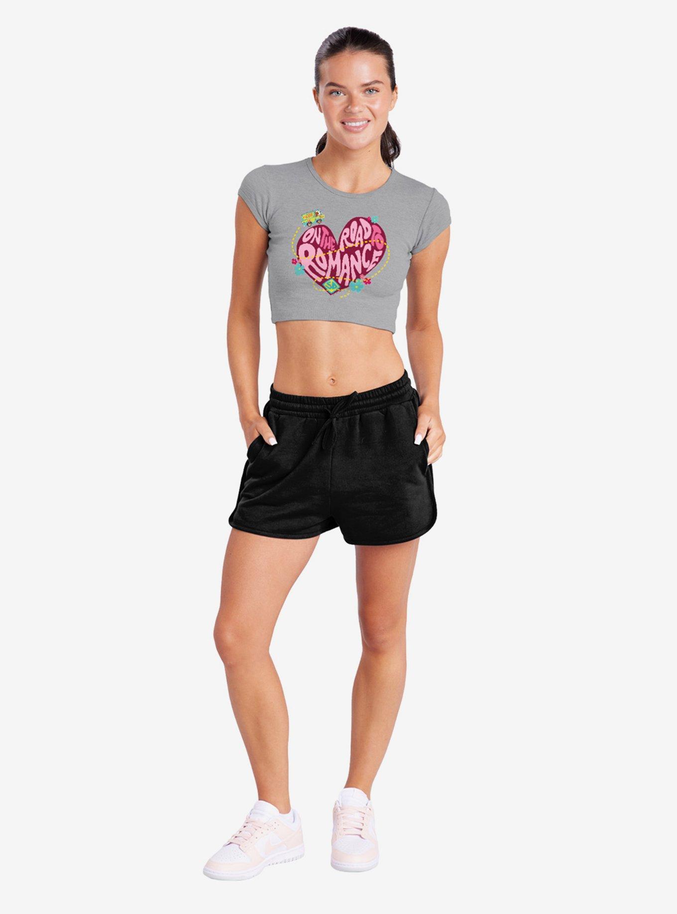 Scooby-Doo! Road To Romance Cap Sleeve Baby Rib Women's Crop Top, , hi-res