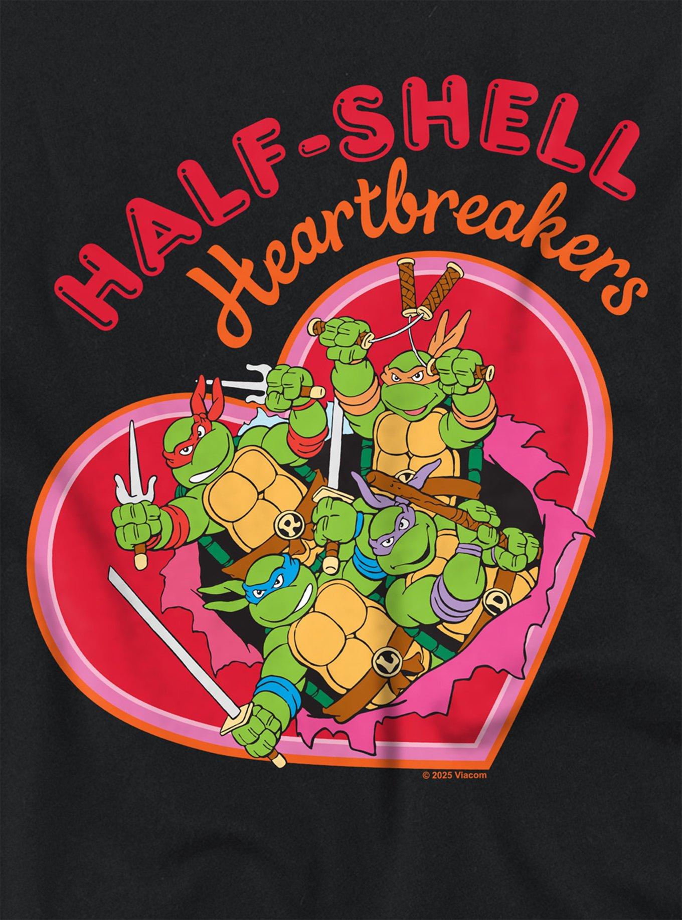 Teenage Mutant Ninja Turtles Half-Shell Heartbreakers Girls Crop Top T-Shirt, BLACK, alternate