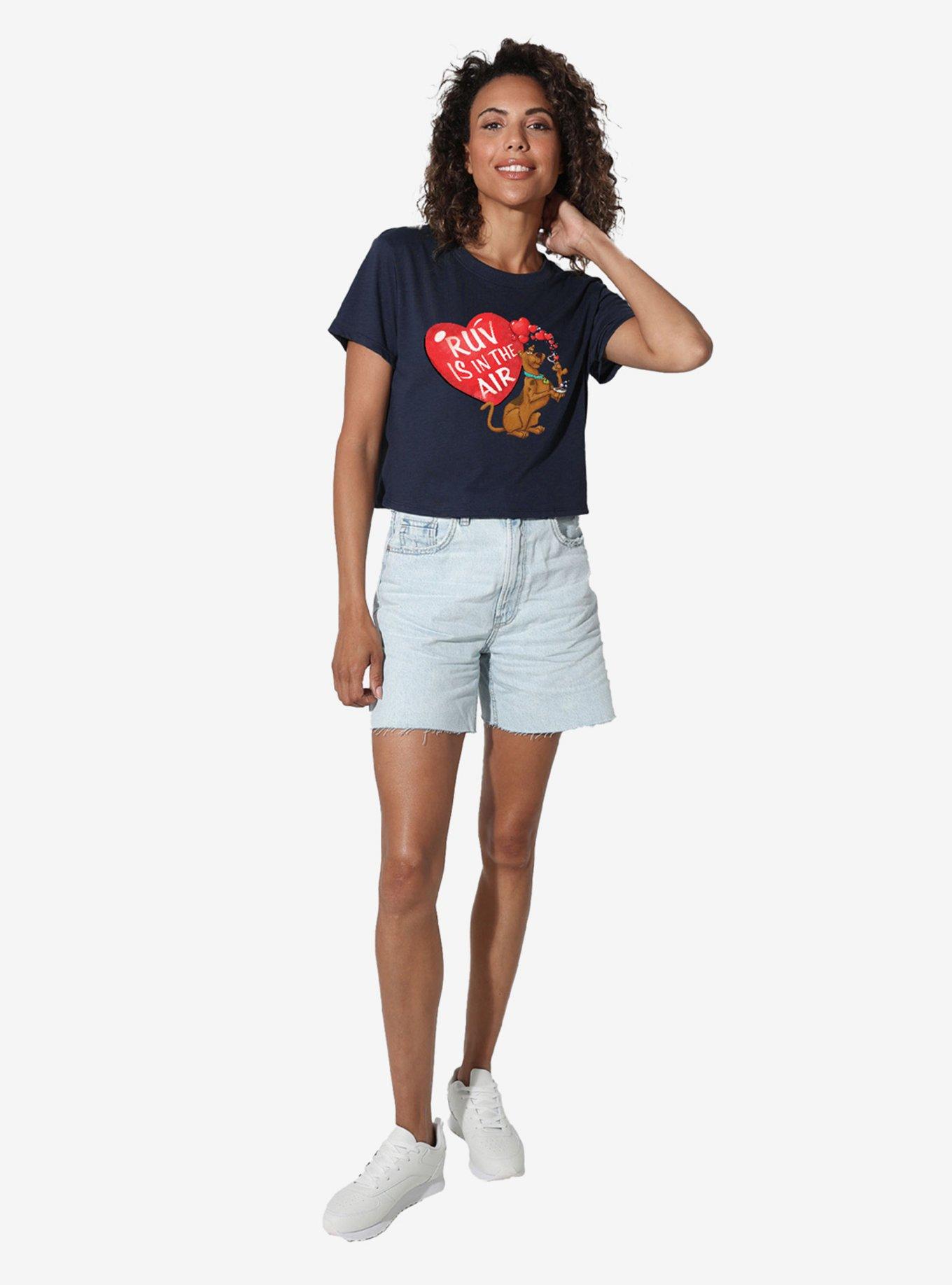 Scooby-Doo! Ruv Is In The Air Girls Crop Top T-Shirt, , hi-res