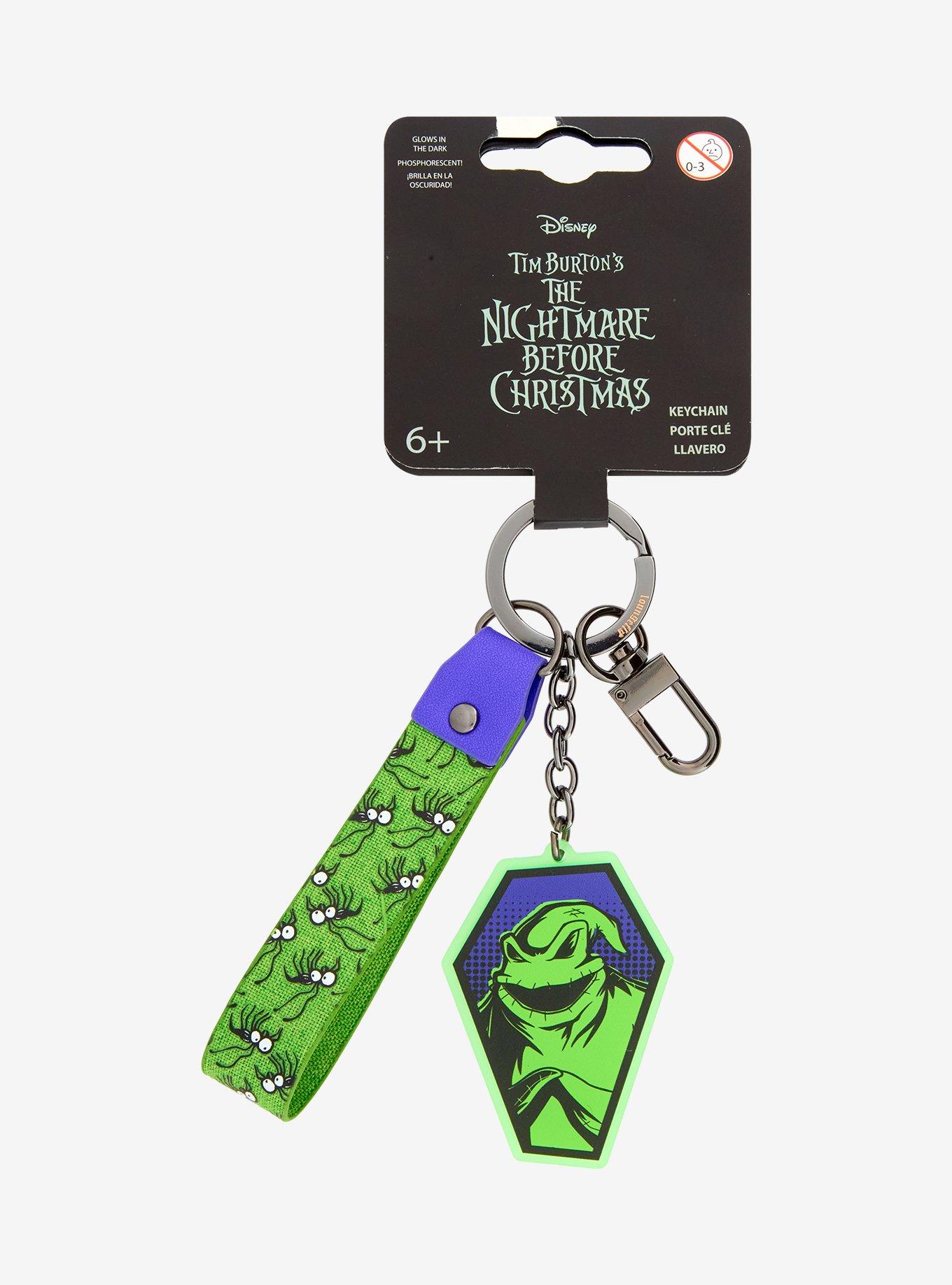 Loungefly Disney The Nightmare Before Christmas Oogie Boogie Multi-Charm Keychain With Wristlet