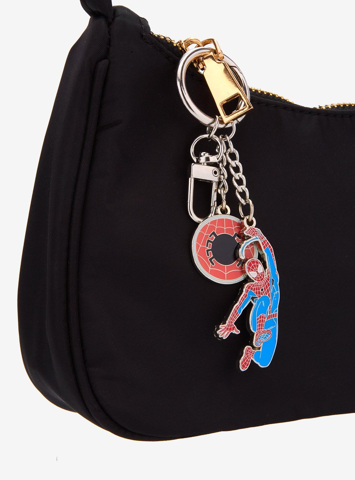 Loungefly Marvel Spider-Man Swinging Multi-Charm Keychain