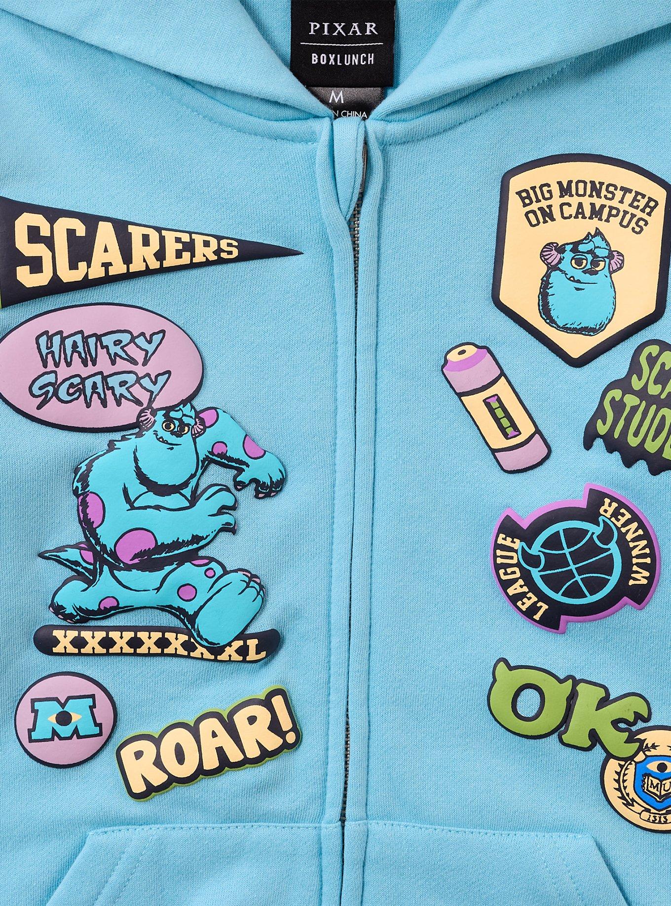 Disney Pixar Monsters University Sulley Patches Youth Zippered Hoodie - BoxLunch Exclusive, , alternate