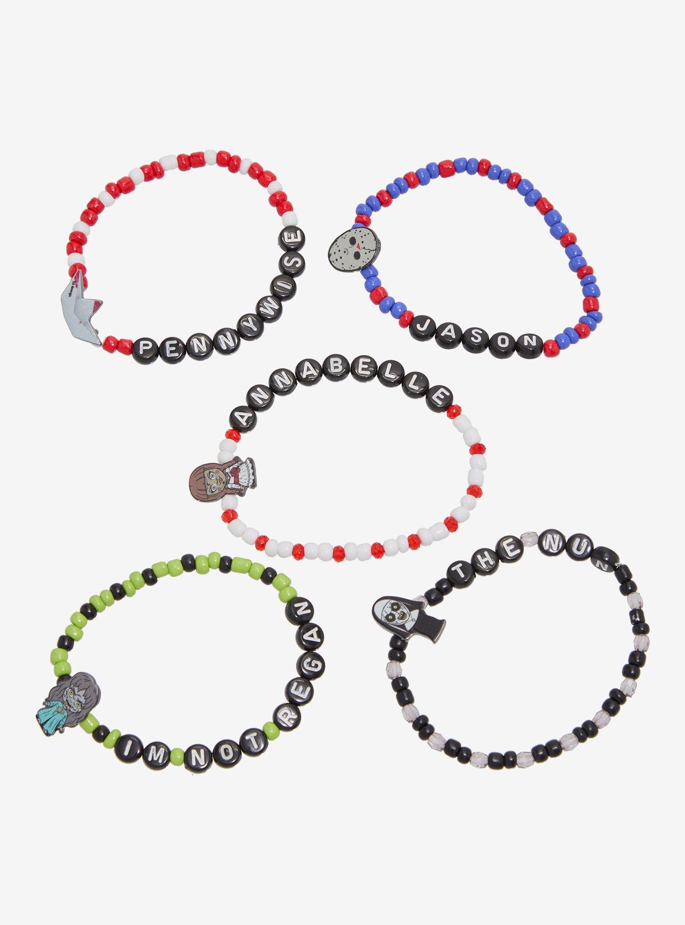 WB Horror Character Bead Bracelet Set, , hi-res