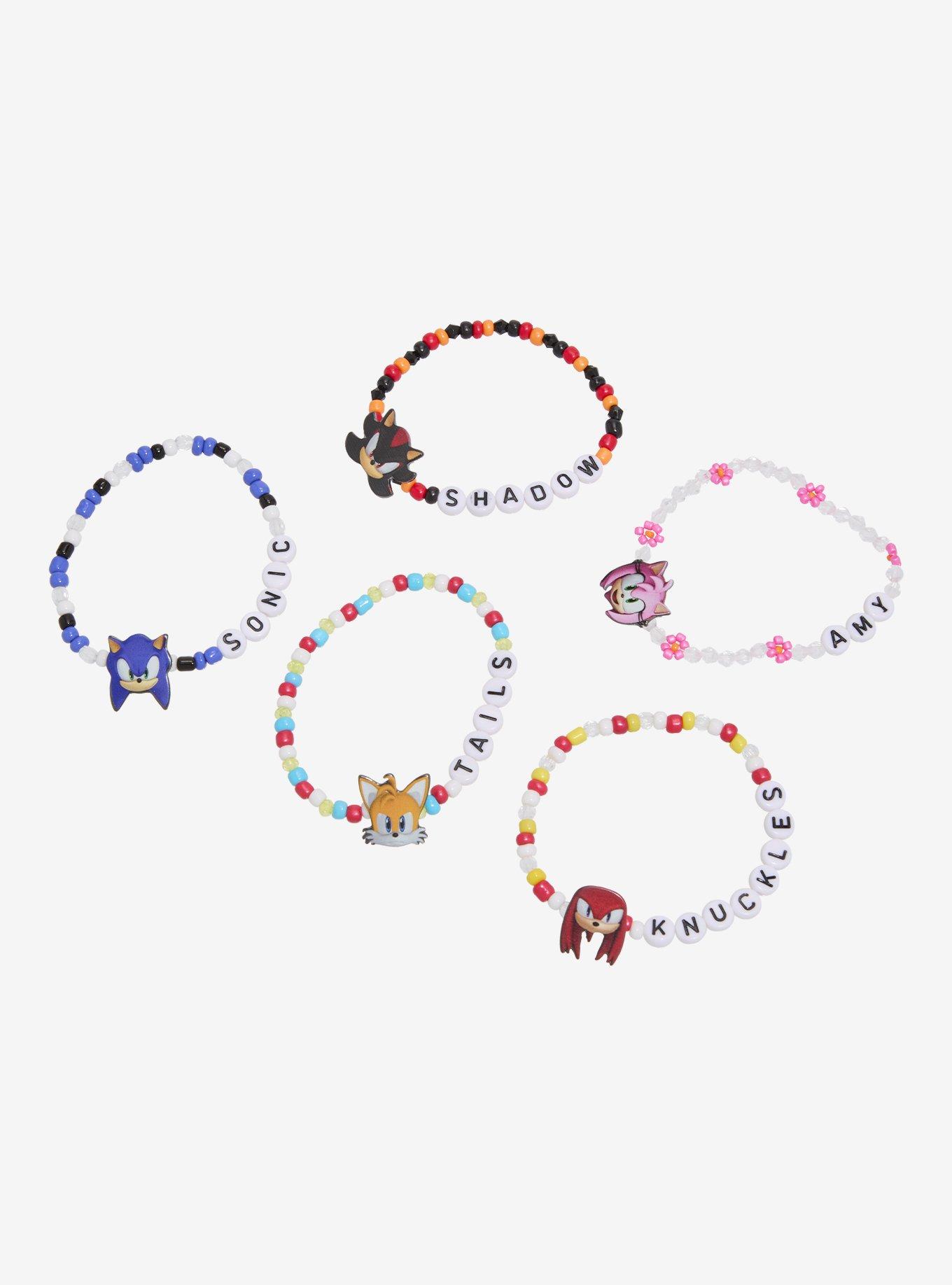 Sonic The Hedgehog Character Bead Bracelet Set, , hi-res