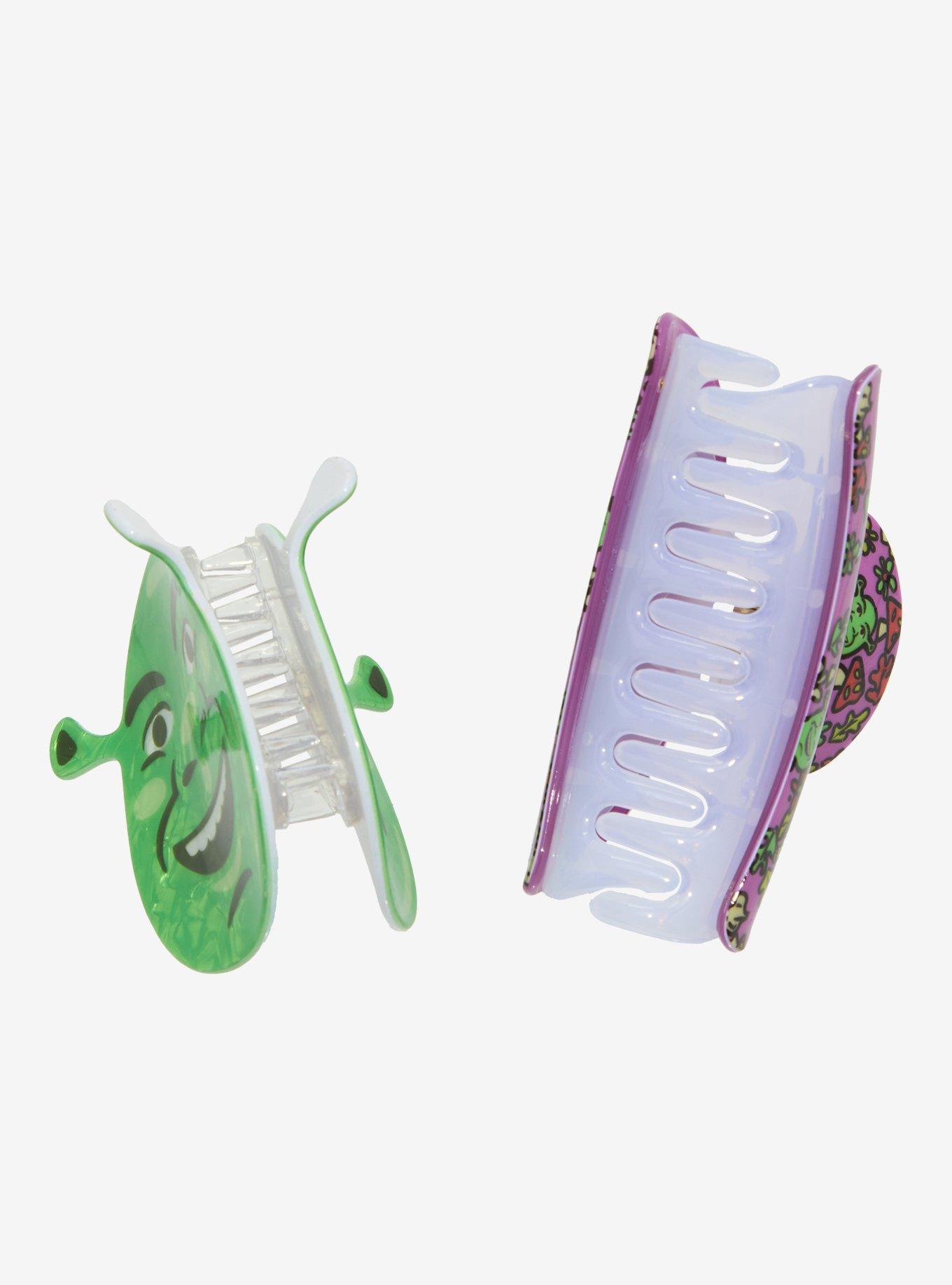 Shrek Face & Mushrooms Claw Hair Clip Set, , alternate