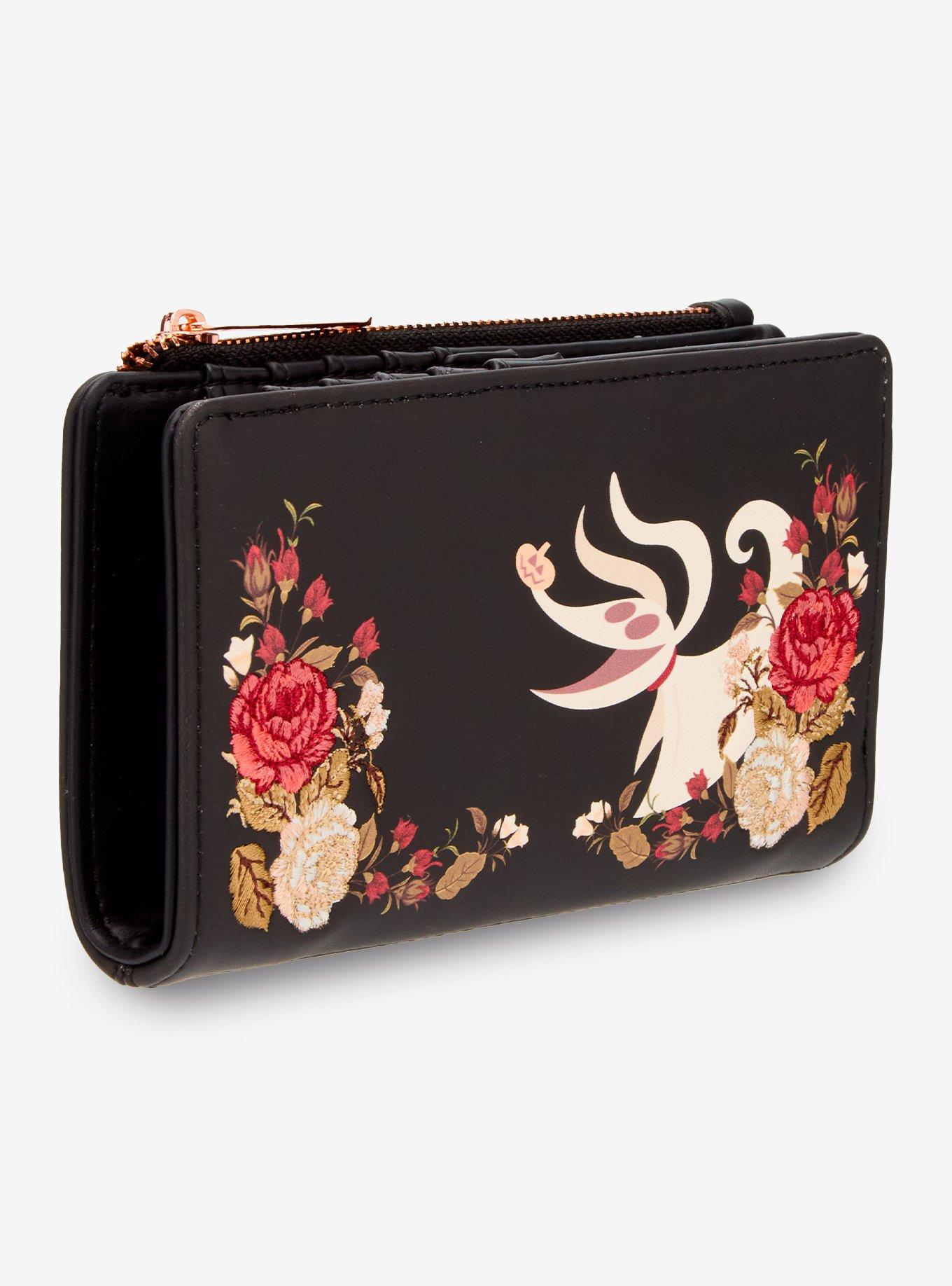 Loungefly Disney The Nightmare Before Christmas Foral Zero Wallet - BoxLunch Exclusive, , hi-res