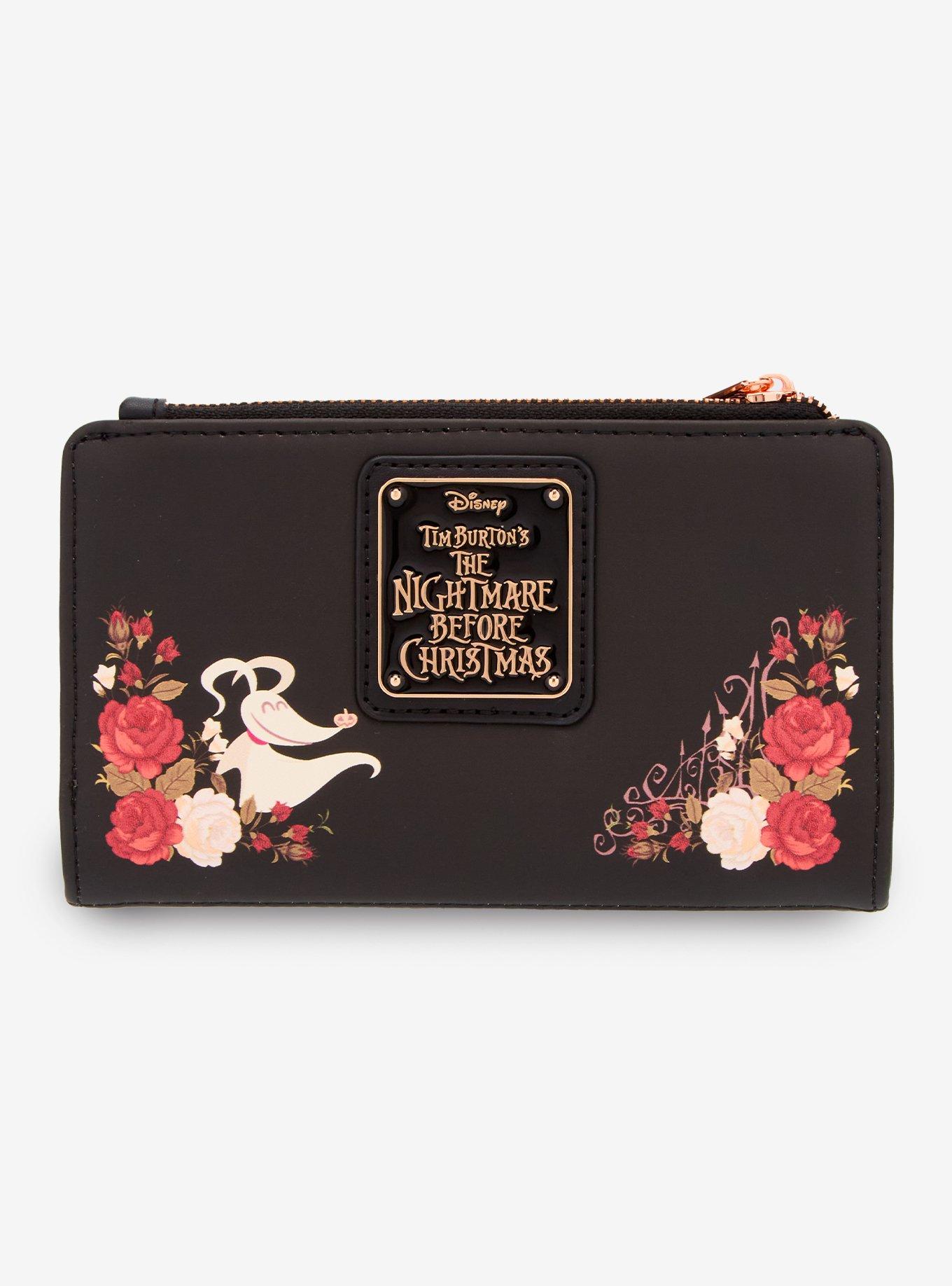 Loungefly Disney The Nightmare Before Christmas Foral Zero Wallet - BoxLunch Exclusive, , alternate