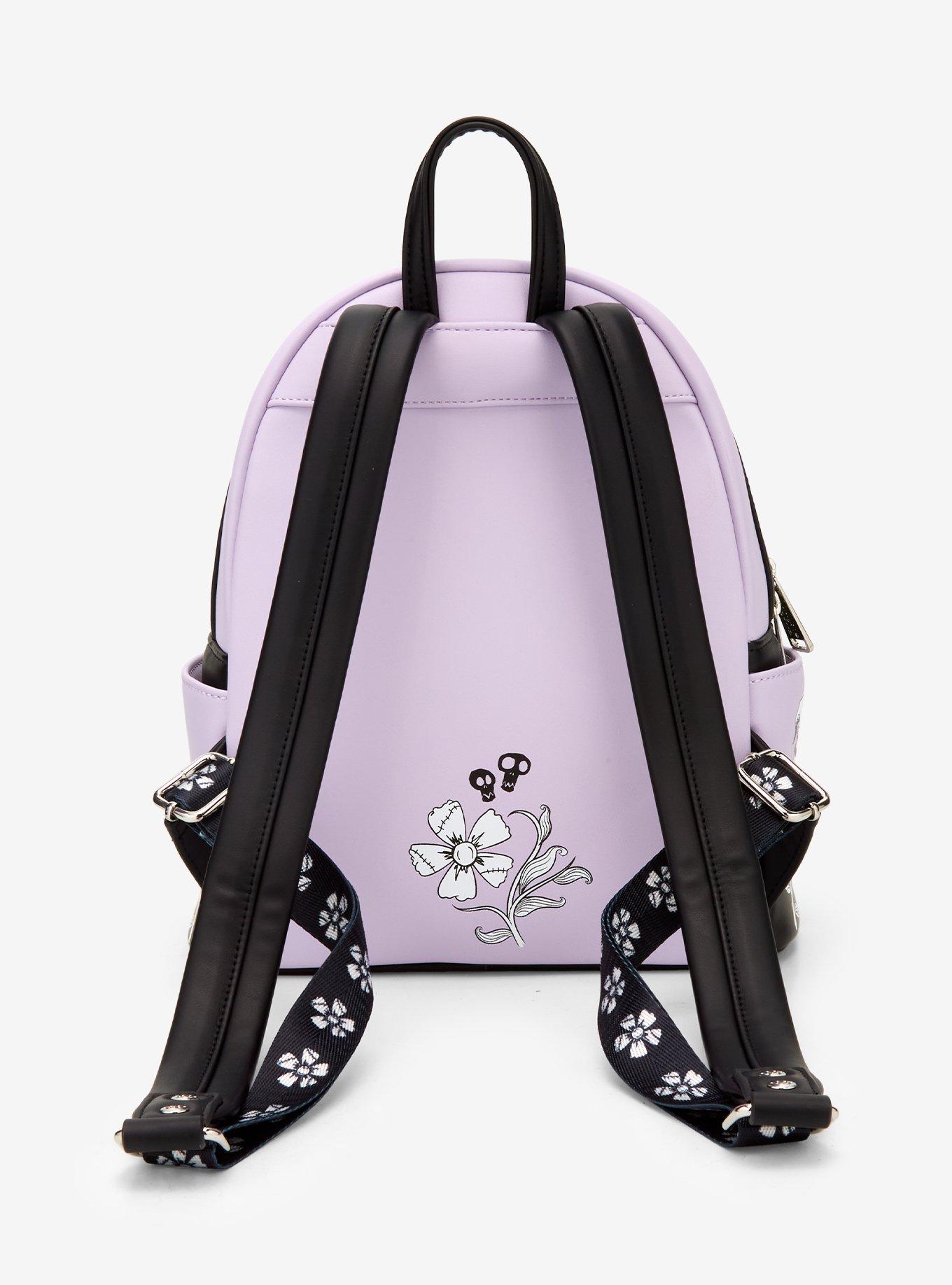 Loungefly Disney The Nightmare Before Christmas Jack & Sally Floral Mini Backpack - BoxLunch Exclusive, , alternate