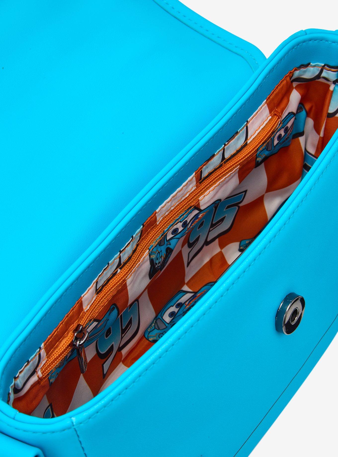 Loungefly Disney Pixars Cars Lightning McQueen Dinoco Light-Up Crossbody Bag — BoxLunch Exclusive, , alternate