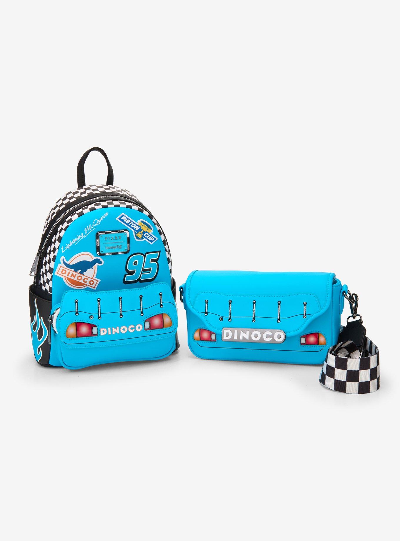 Loungefly Disney Pixars Cars Lightning McQueen Dinoco Light-Up Crossbody Bag — BoxLunch Exclusive, , alternate