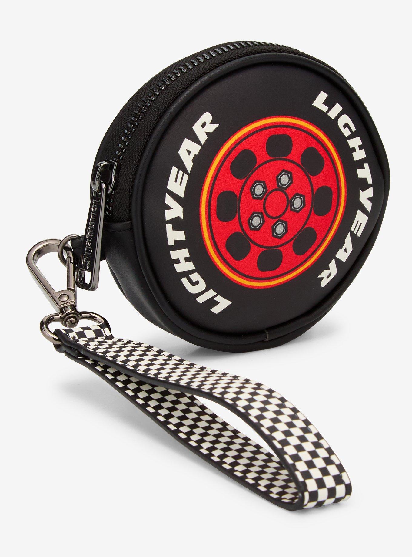 Loungefly Disney Pixar Cars Lightning McQueen Tire Figural Wristlet Coin Purse - BoxLunch Exclusive, , hi-res