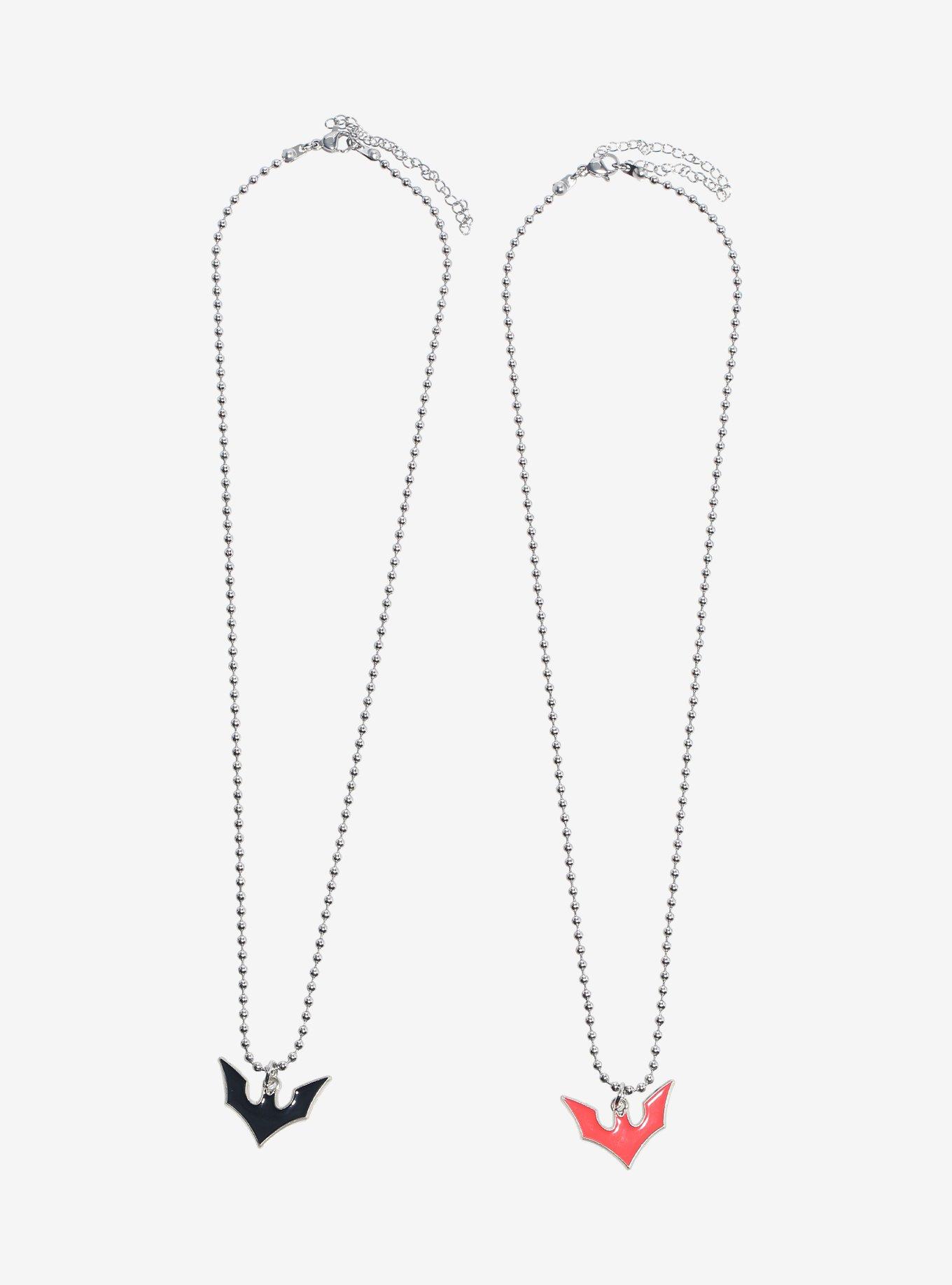 DC Comics Batman Beyond Symbol Best Friend Necklace Set, , hi-res
