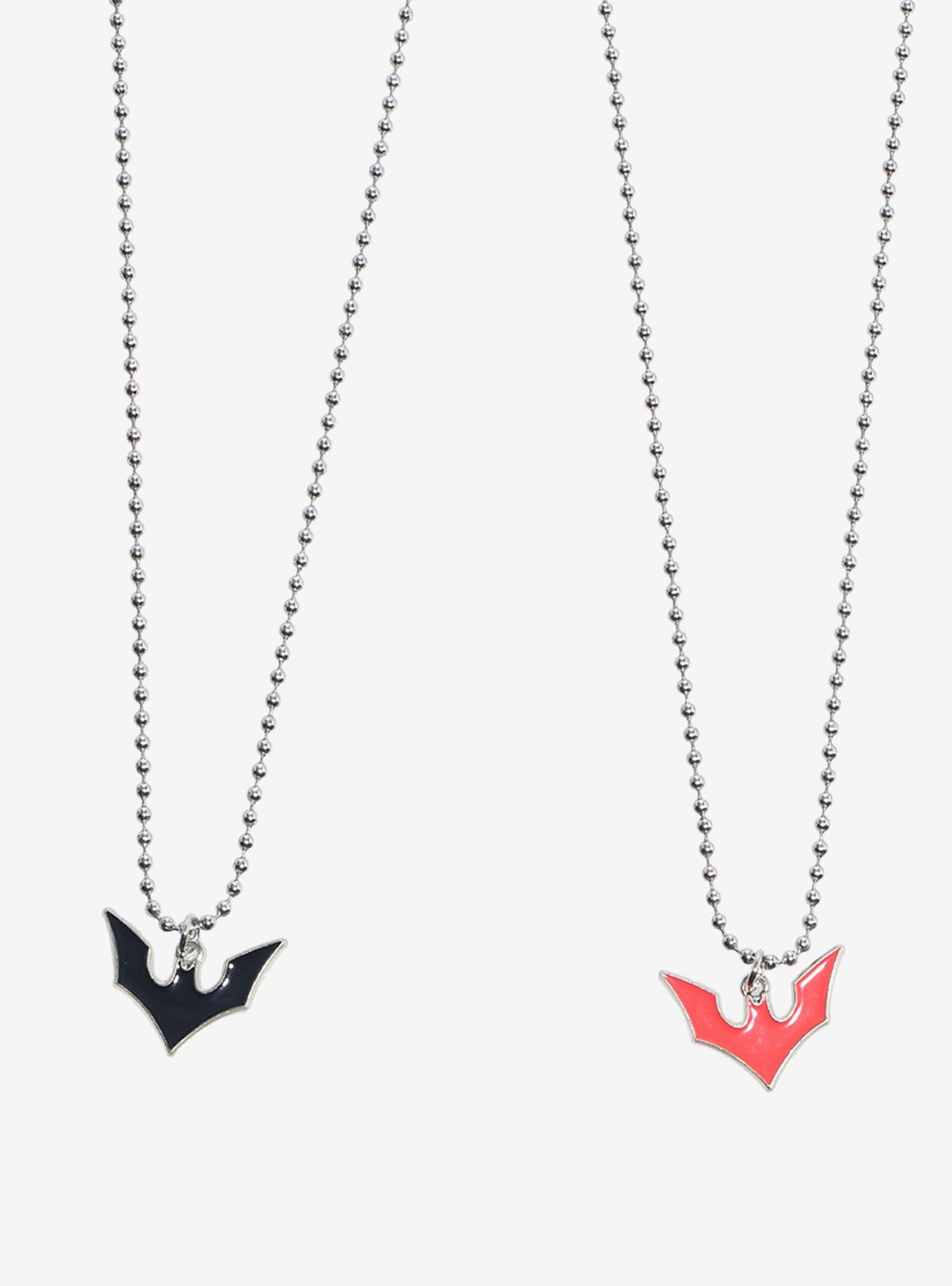 DC Comics Batman Beyond Symbol Best Friend Necklace Set, , alternate