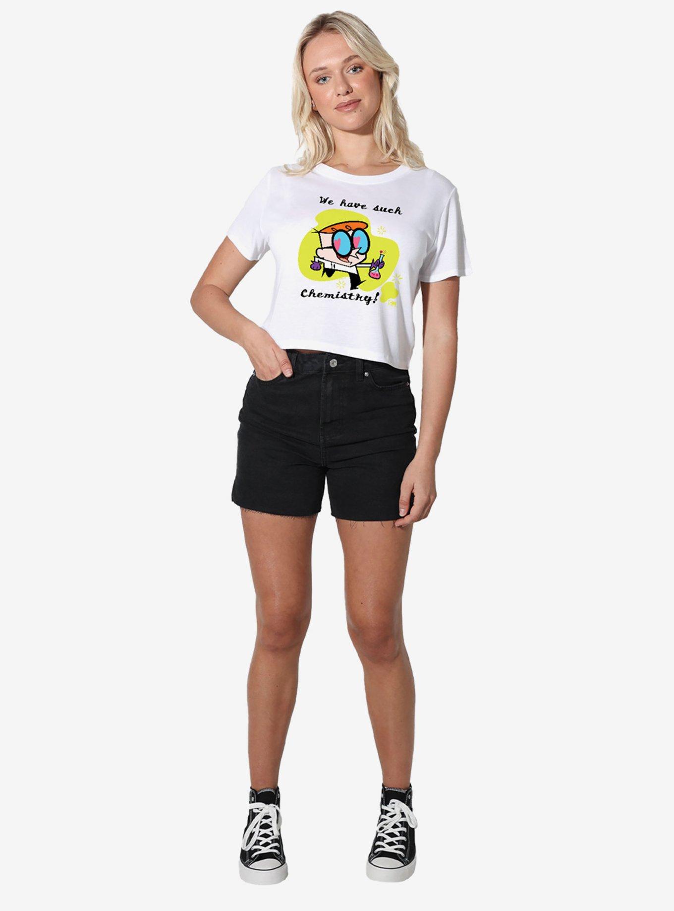 Dexter's Laboratory We Have Such Chemistry Girls Crop Top T-Shirt, , hi-res