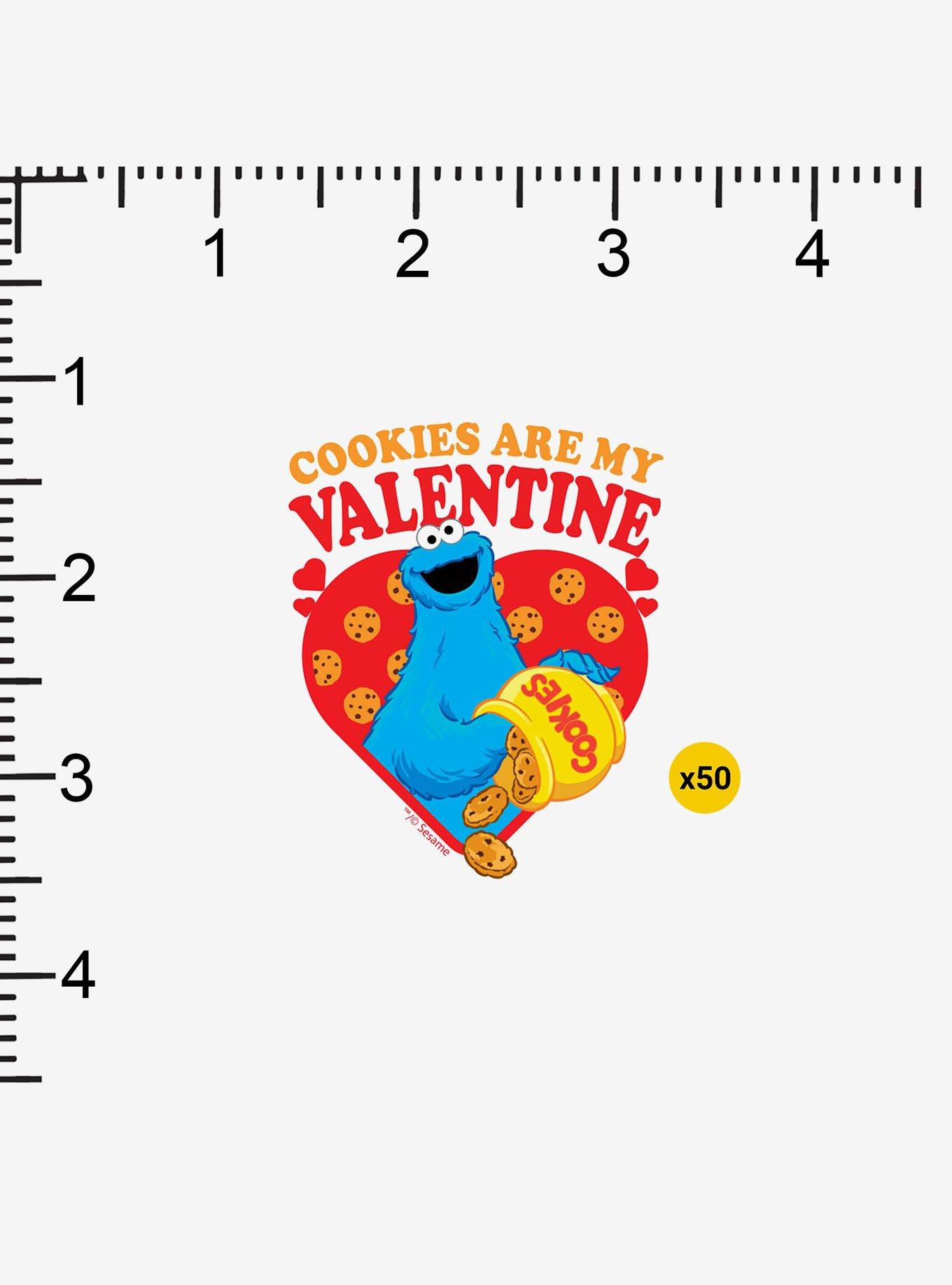 Sesame Street Cookies Are My Valentine 100ct Sticker Pack, , alternate