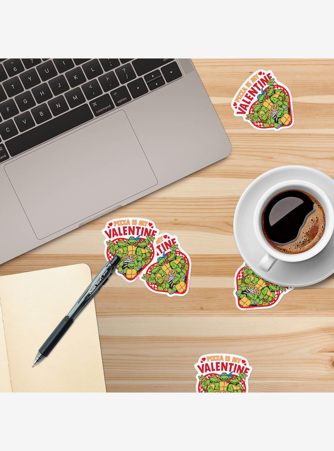 Teenage Mutant Ninja Turtles Pizza Is My Valentine 100ct Sticker Pack, , alternate