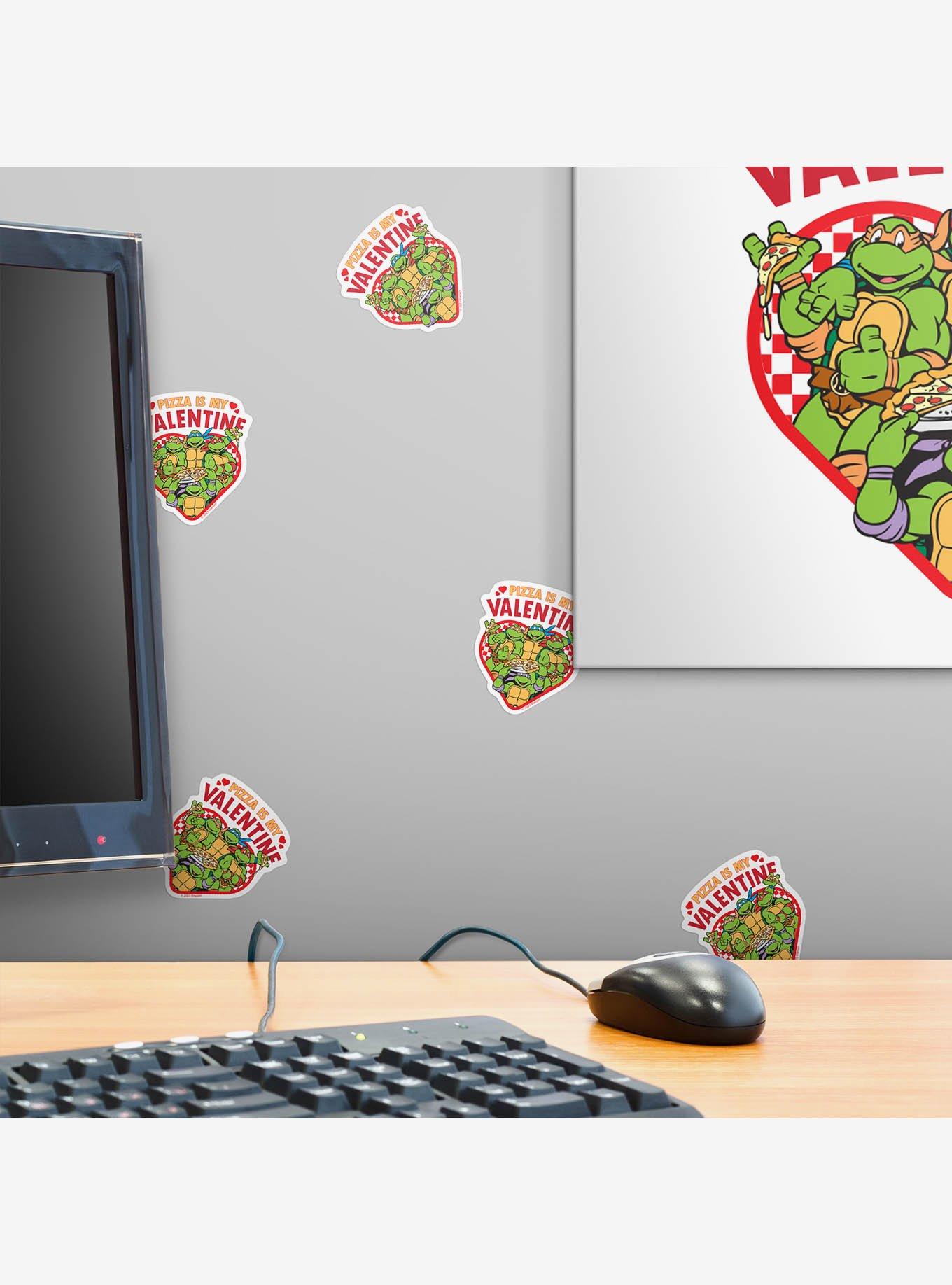 Teenage Mutant Ninja Turtles Pizza Is My Valentine 100ct Sticker Pack, , alternate