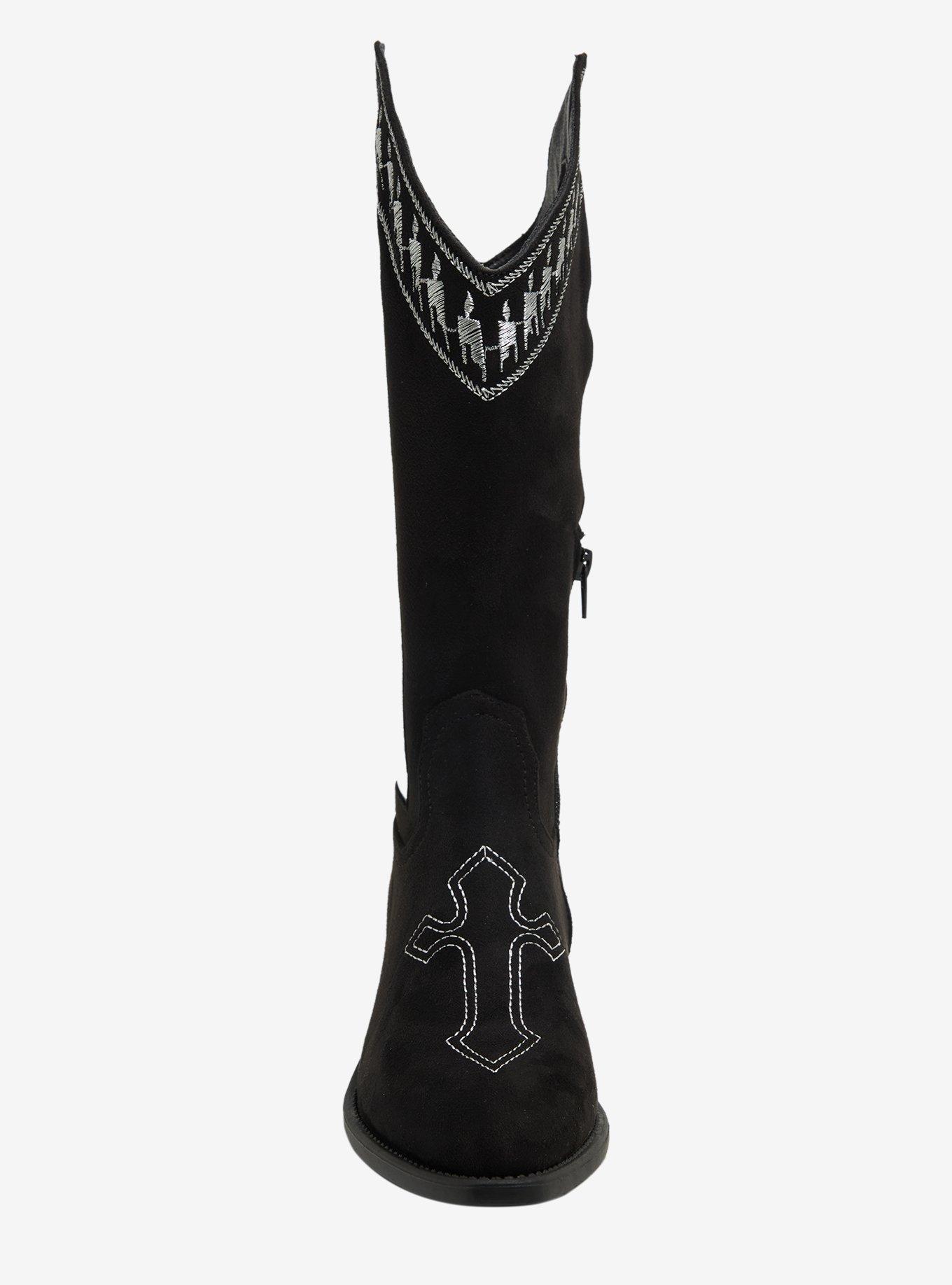 Koi Black Cathedral Broken Confession Cowboy Boots, MULTI, alternate