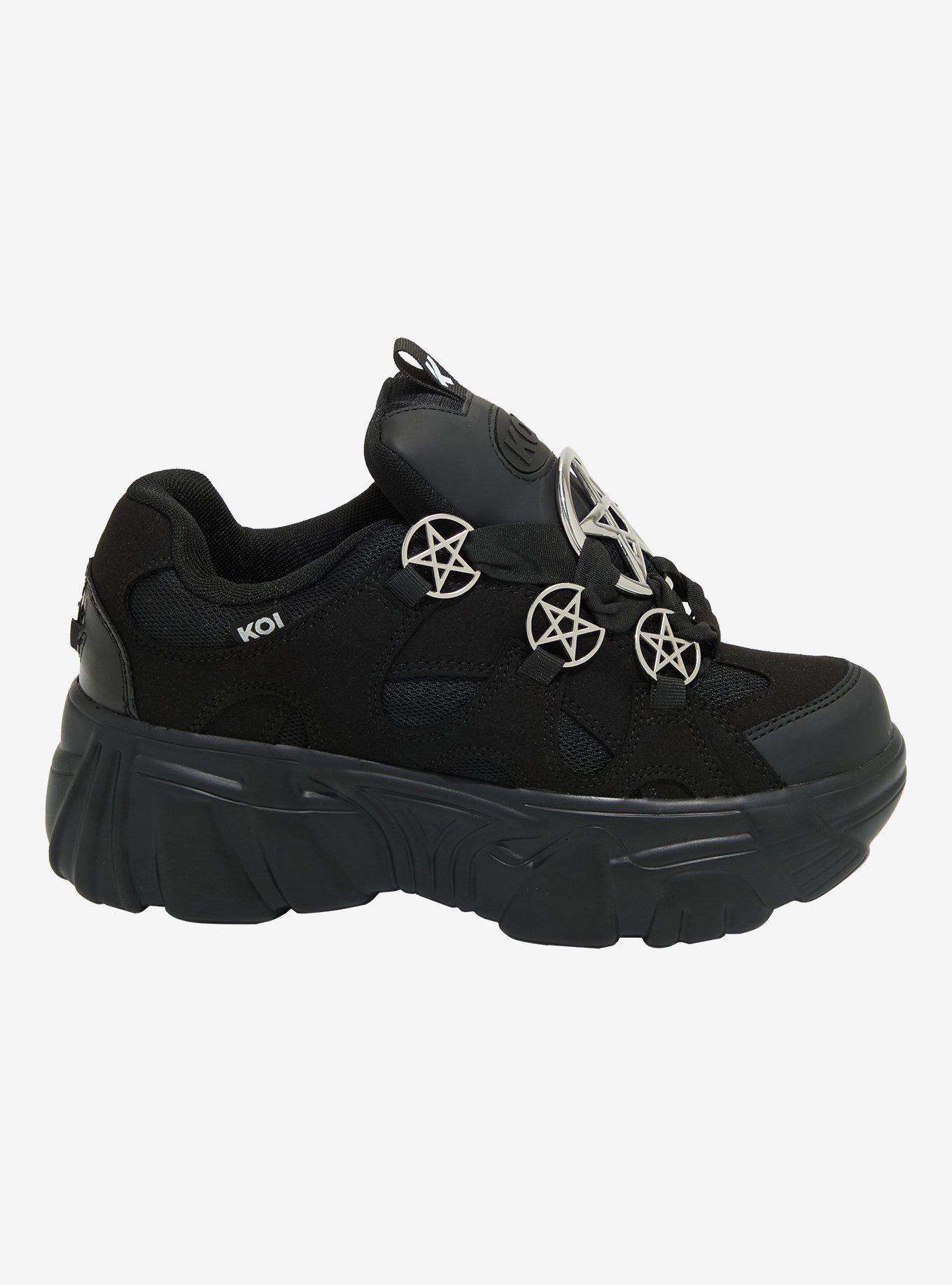 Koi Black Necromancer Chunky Sneakers, , hi-res