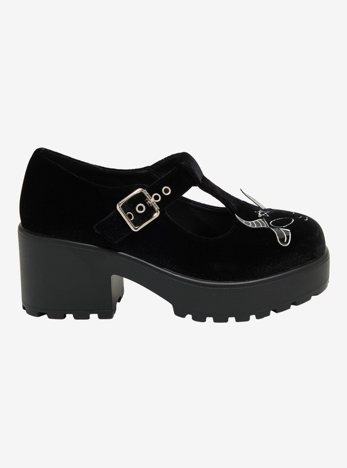 Koi Black Velvet Baphy Mary Janes, , hi-res