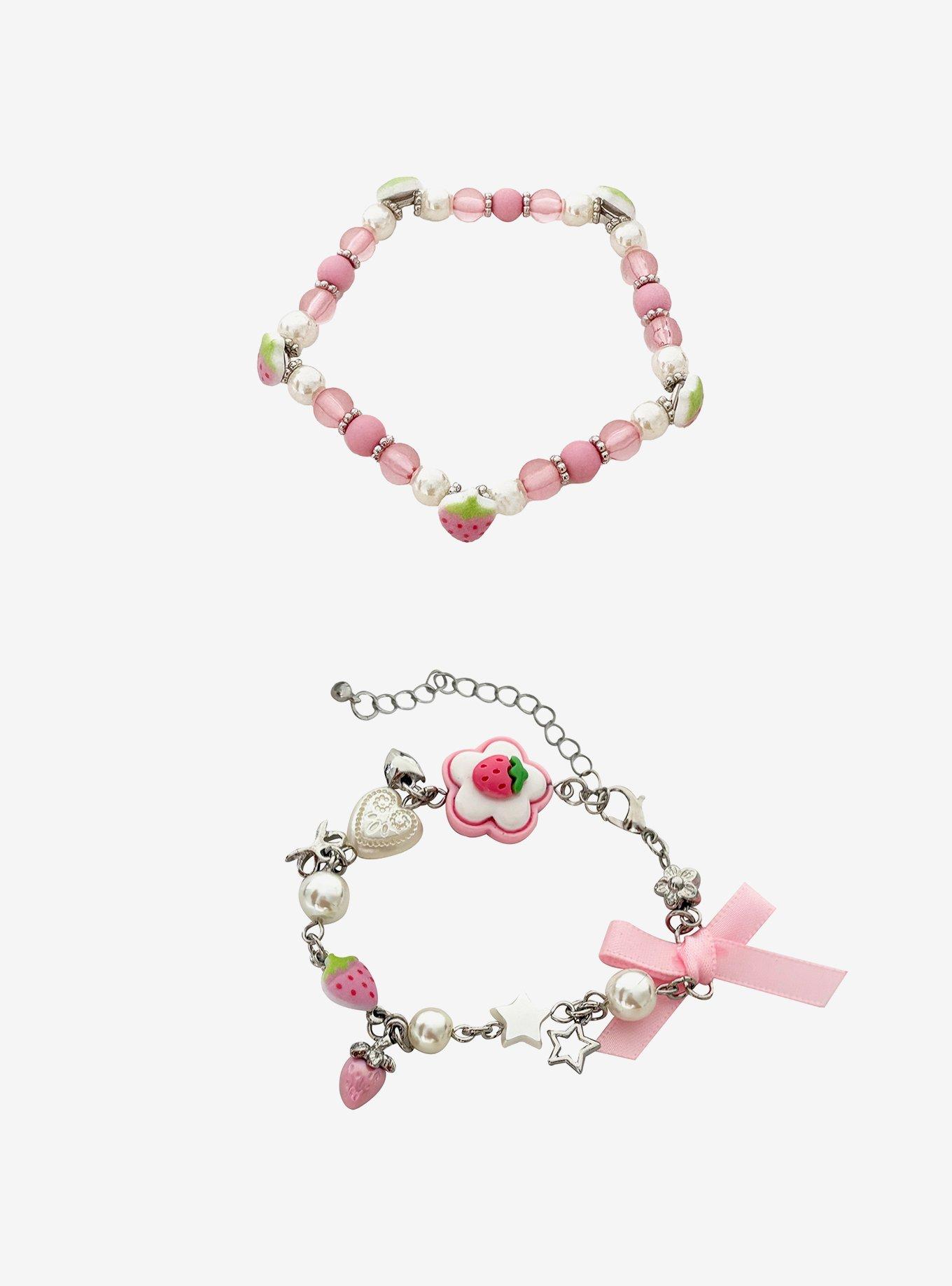 Sweet Society Strawberry Star Bracelet Set, , hi-res