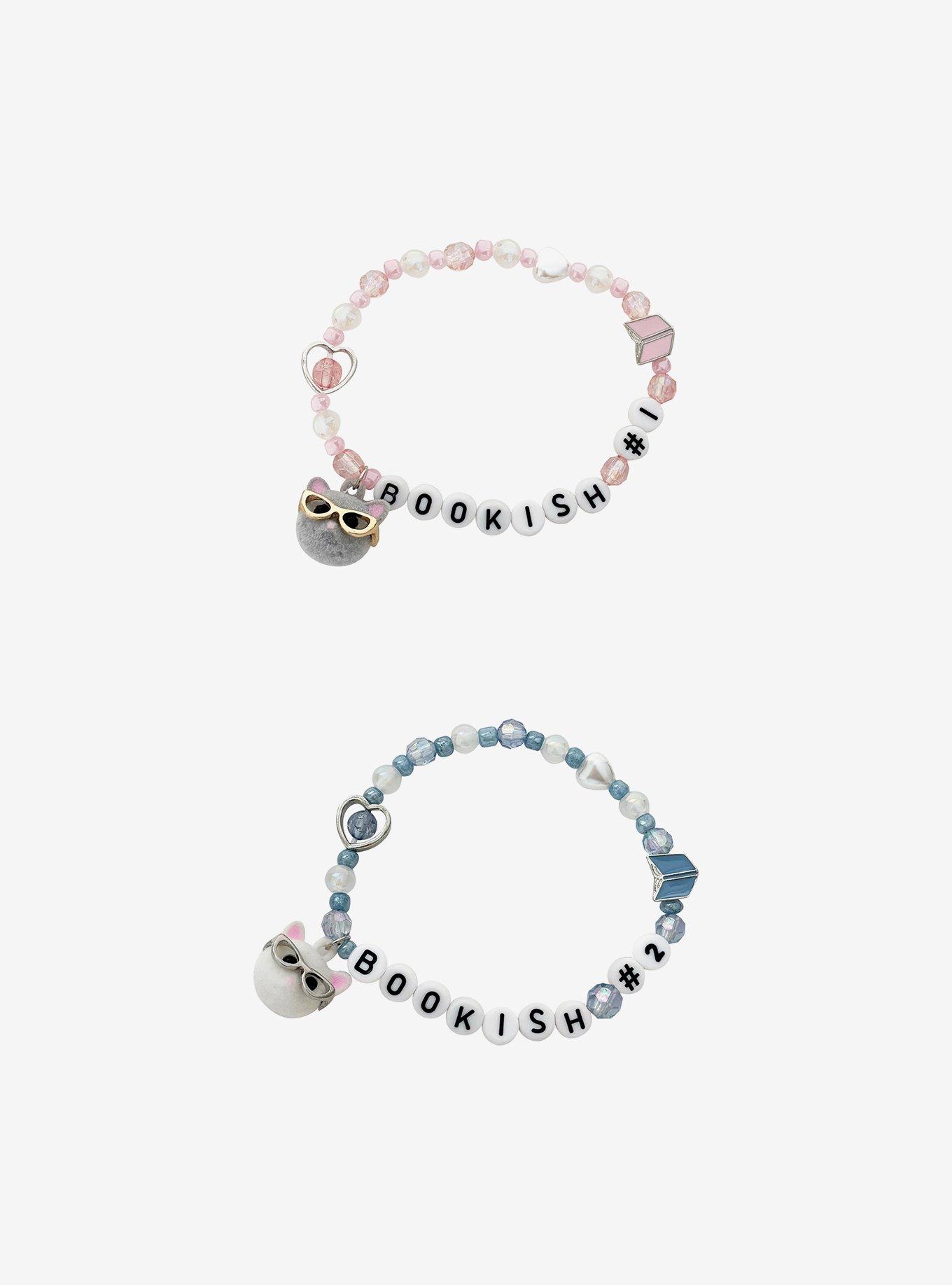 Thorn & Fable Bookish Best Friend Bead Bracelet Set, , hi-res