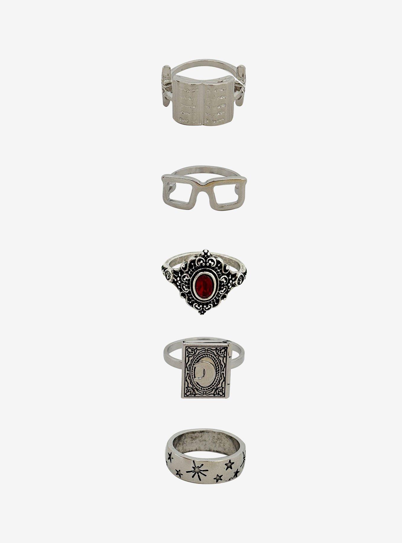 Thorn & Fable Bookish Ring Set, , hi-res