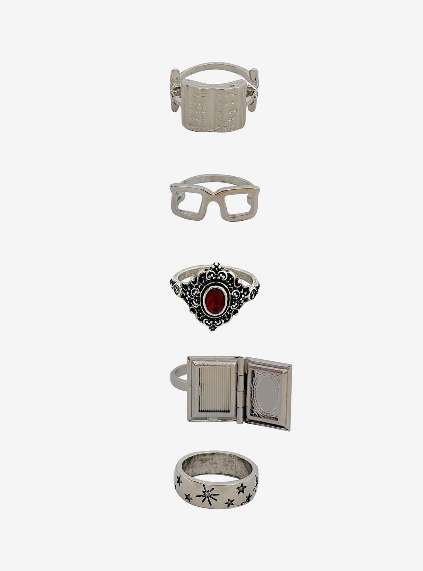 Thorn & Fable Bookish Ring Set, , alternate