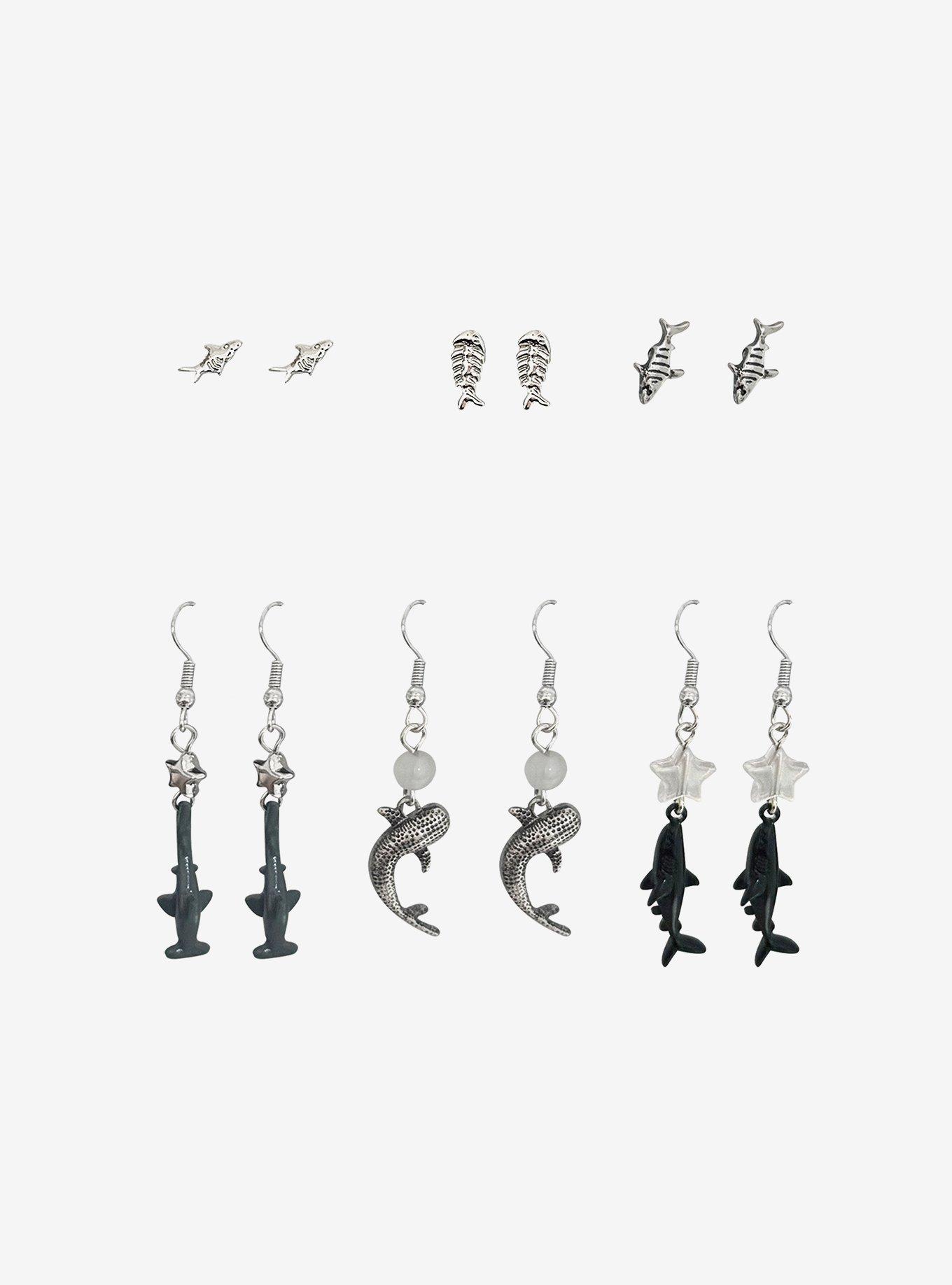 Shark Type Earring Set, , hi-res