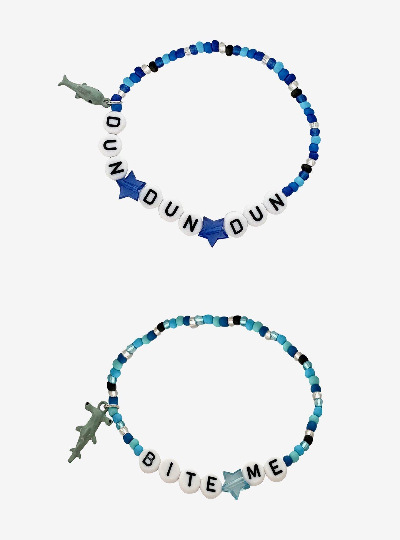 Shark Best Friend Bead Bracelet Set, , hi-res