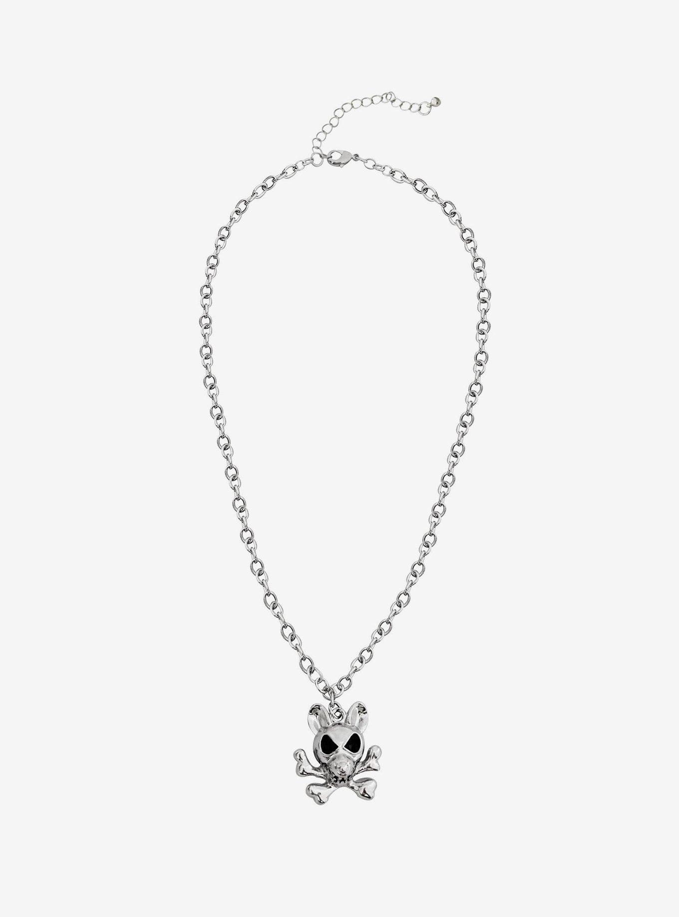 Rat Head & Crossbones Necklace, , hi-res