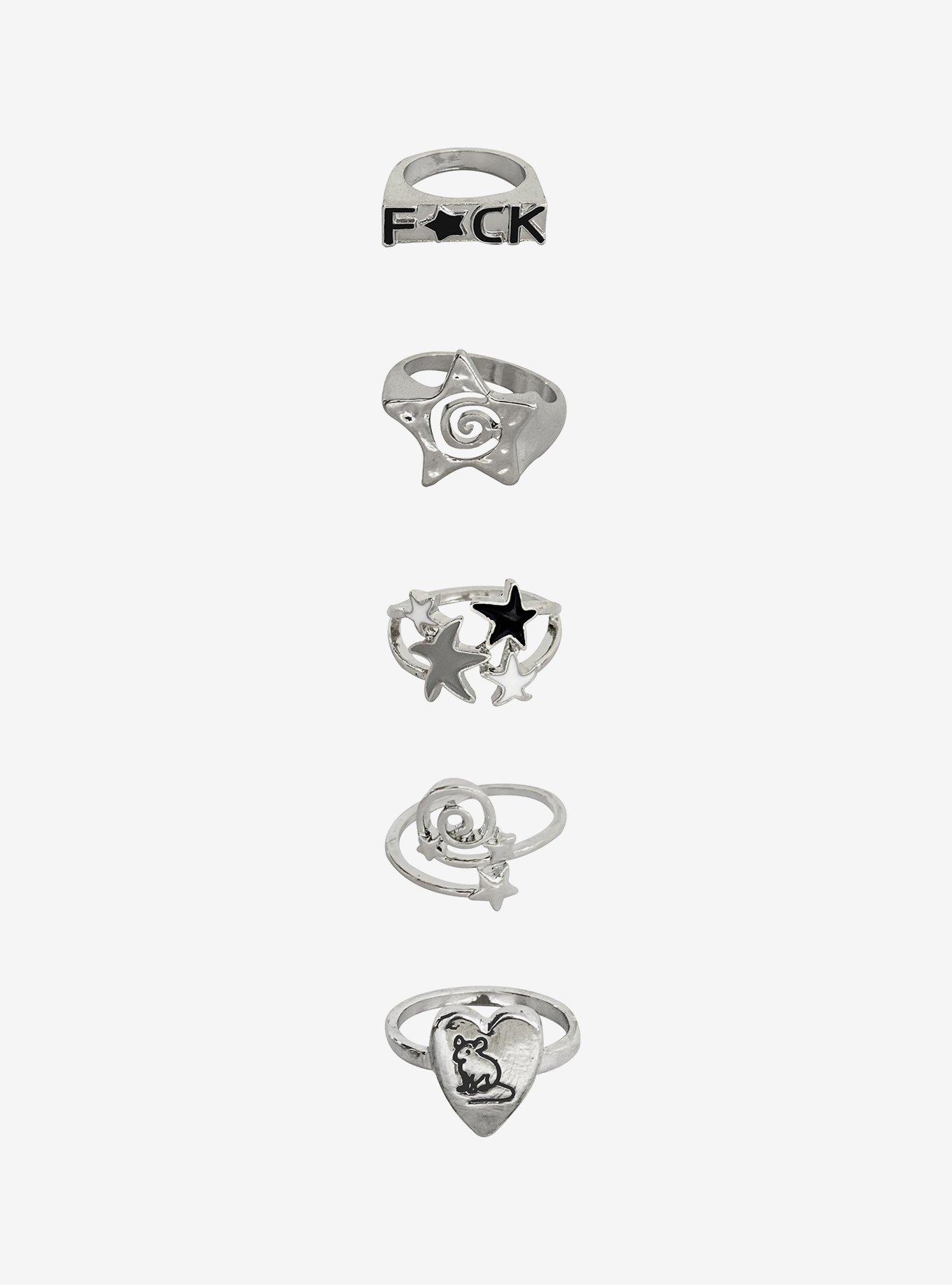 Spiral Star & Rat Ring Set, , hi-res