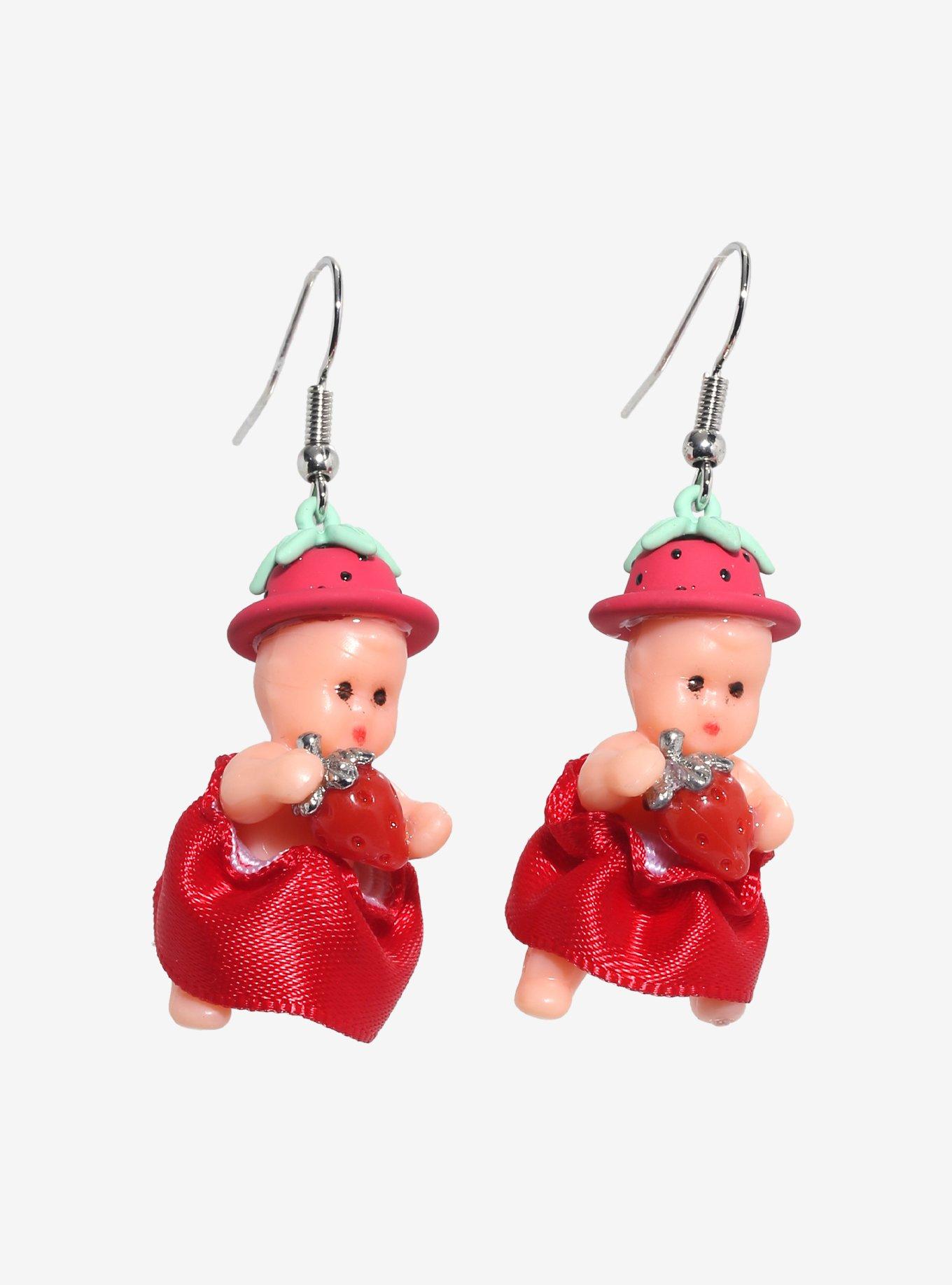 Strawberry Baby Drop Earrings, , hi-res
