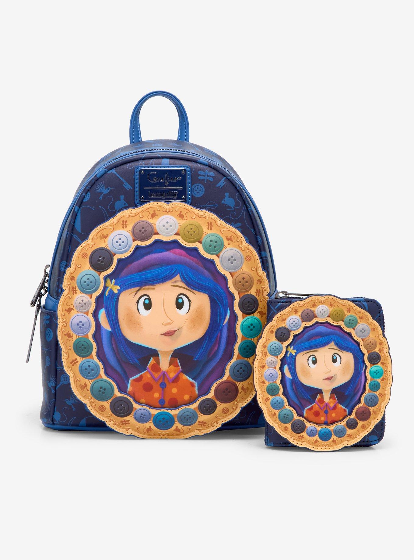 Loungefly Coraline Portal Button Frame Lenticular Mini Backpack — BoxLunch Exclusive, , alternate
