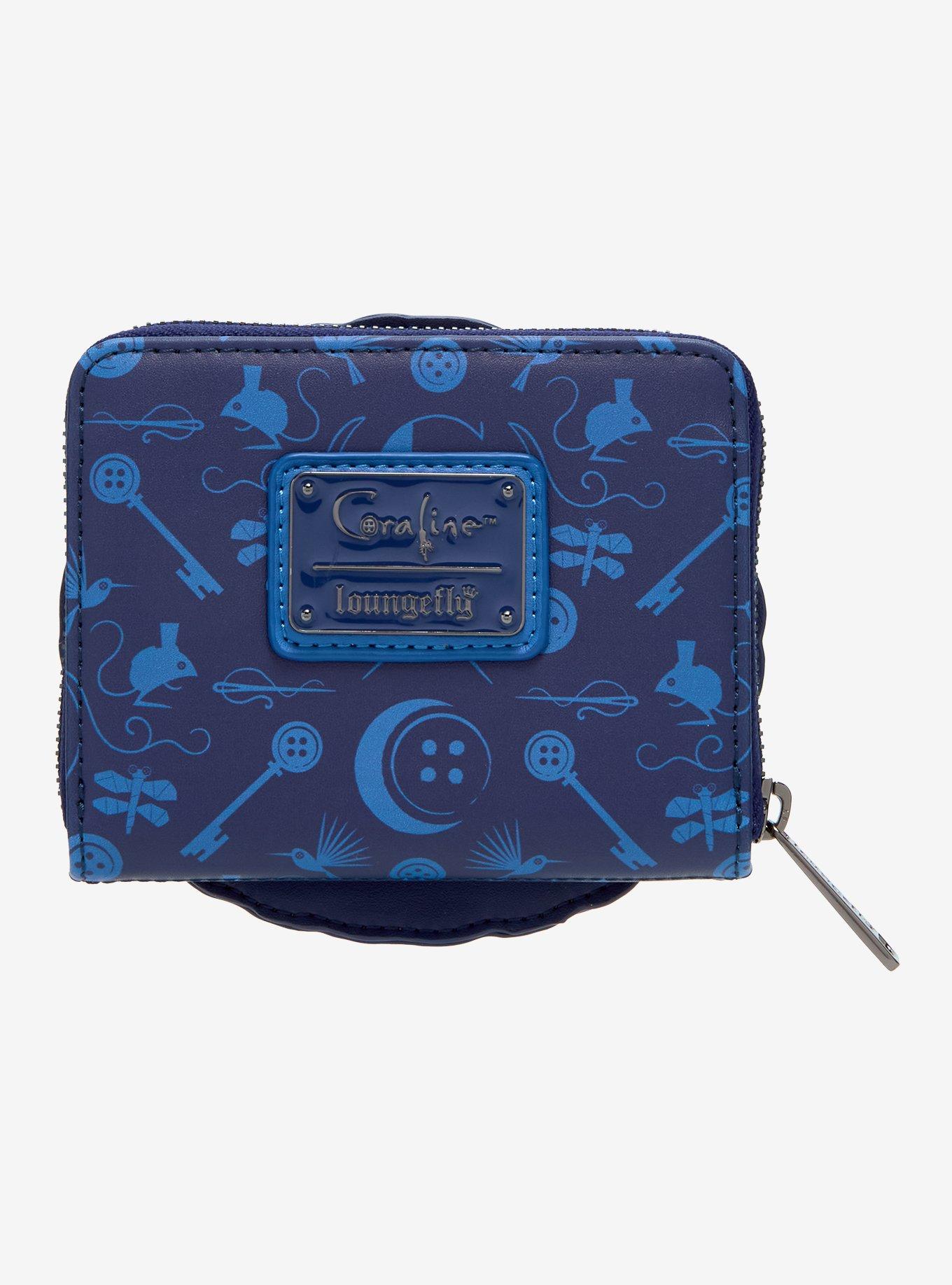 Loungefly Coraline Portal Button Frame Lenticular Zip Wallet — BoxLunch Exclusive