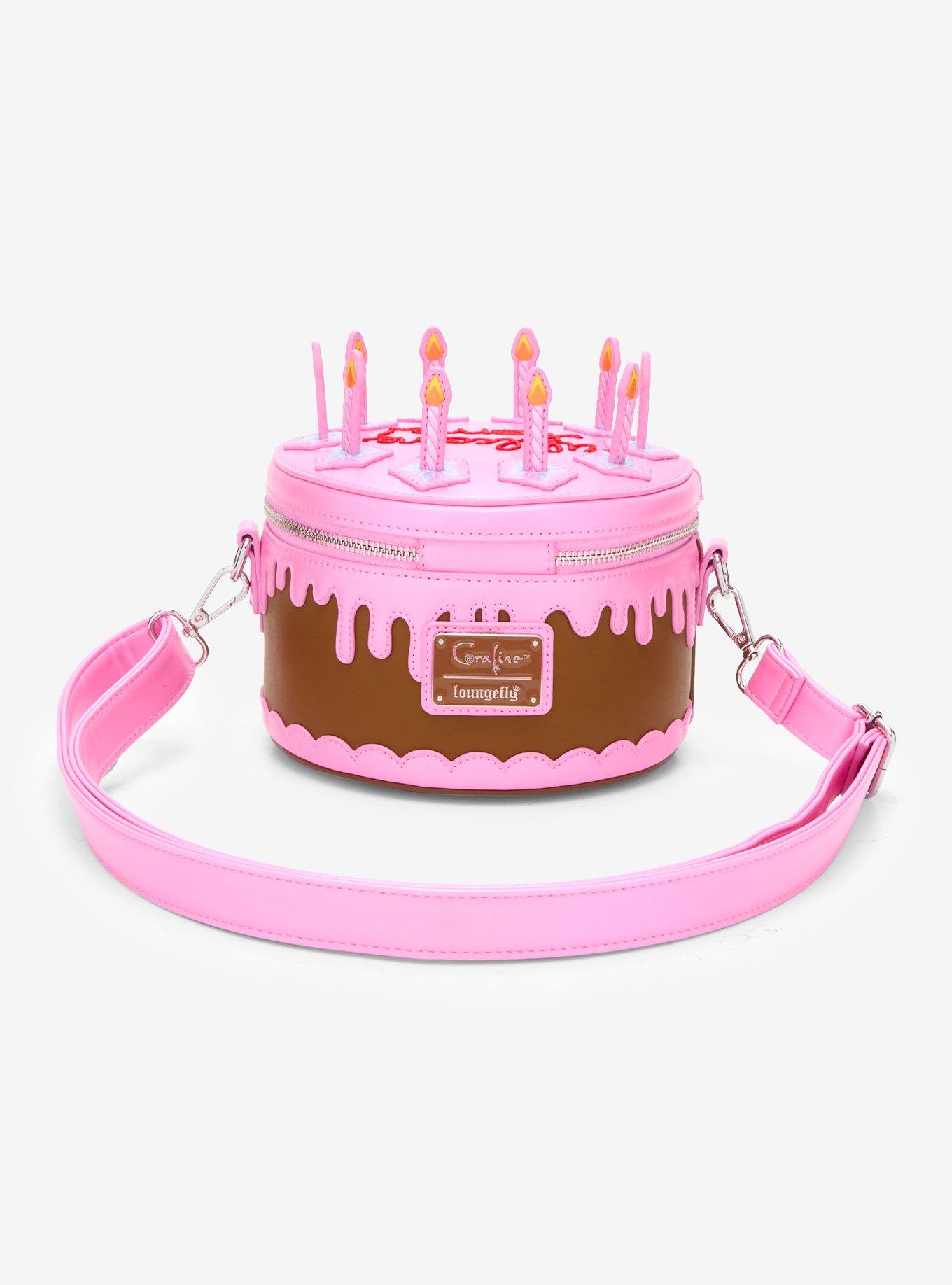 Loungefly Coraline Welcome Home Cake Figural Crossbody Bag - BoxLunch Exclusive