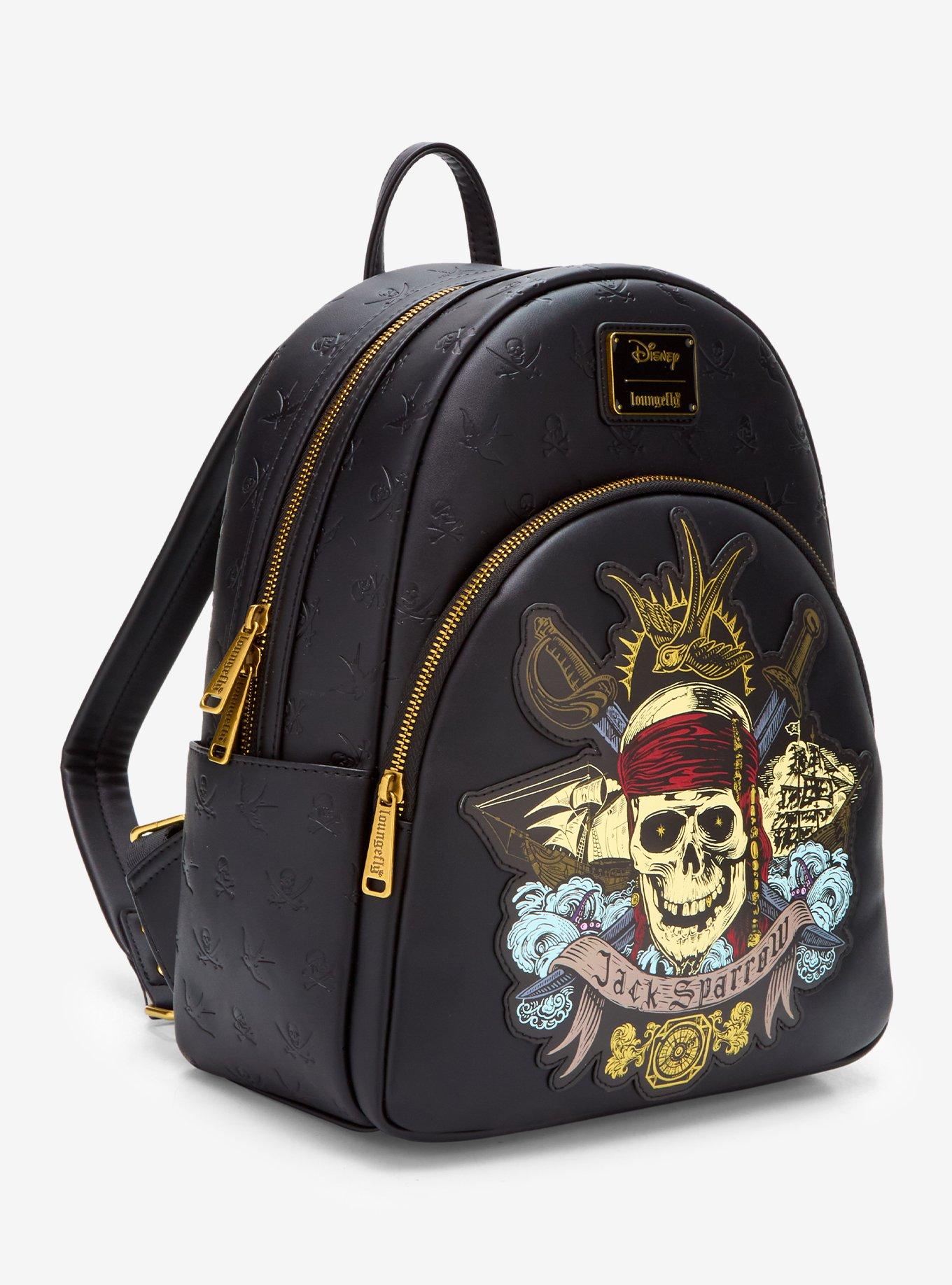 Loungefly Disney Pirates of the Caribbean Jack Sparrow Skull Mini Backpack - BoxLunch Exclusive