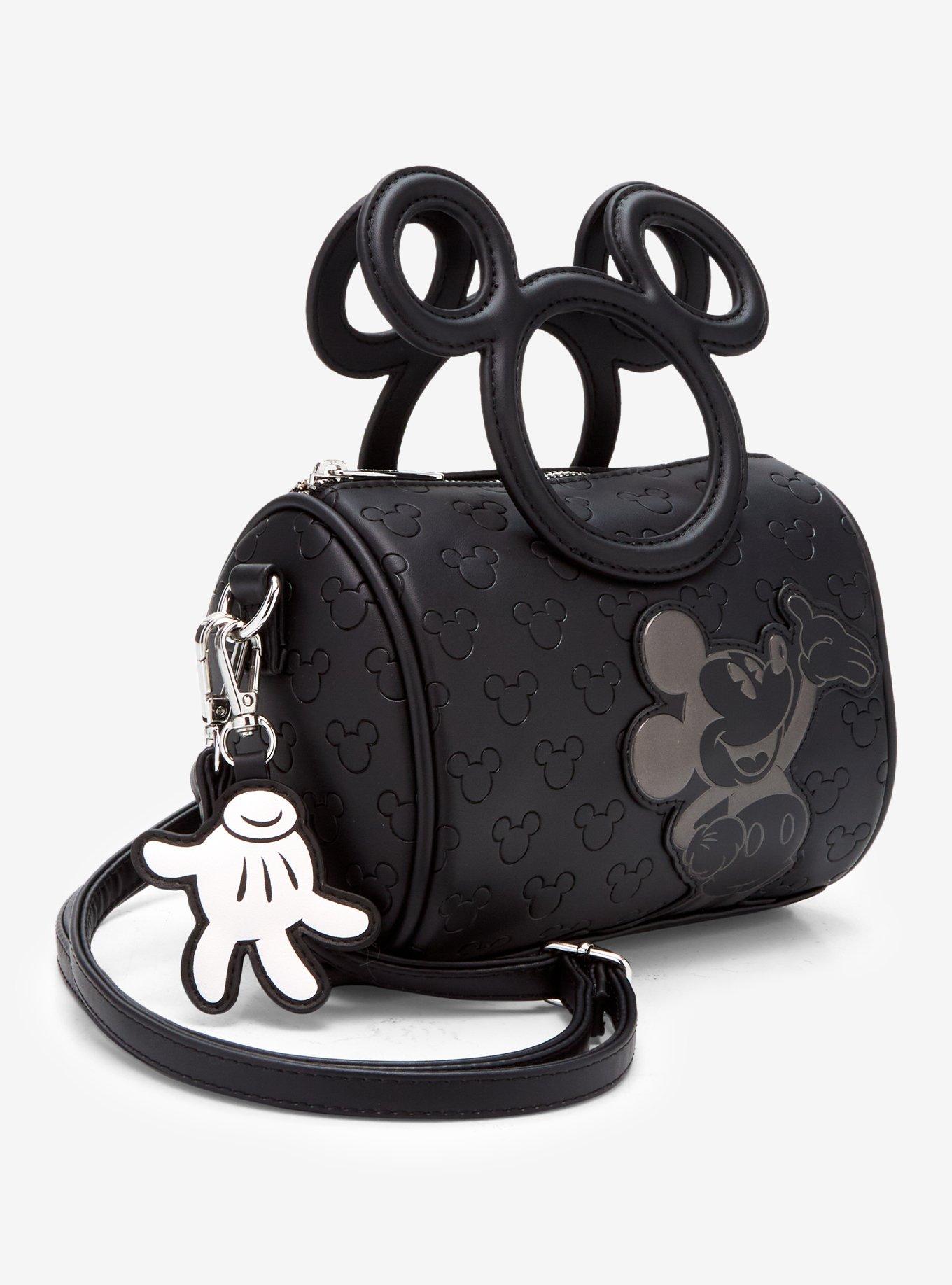 Loungefly Disney Mickey Mouse Embossed Silhouettes Crossbody Bag with Charm - BoxLunch Exclusive