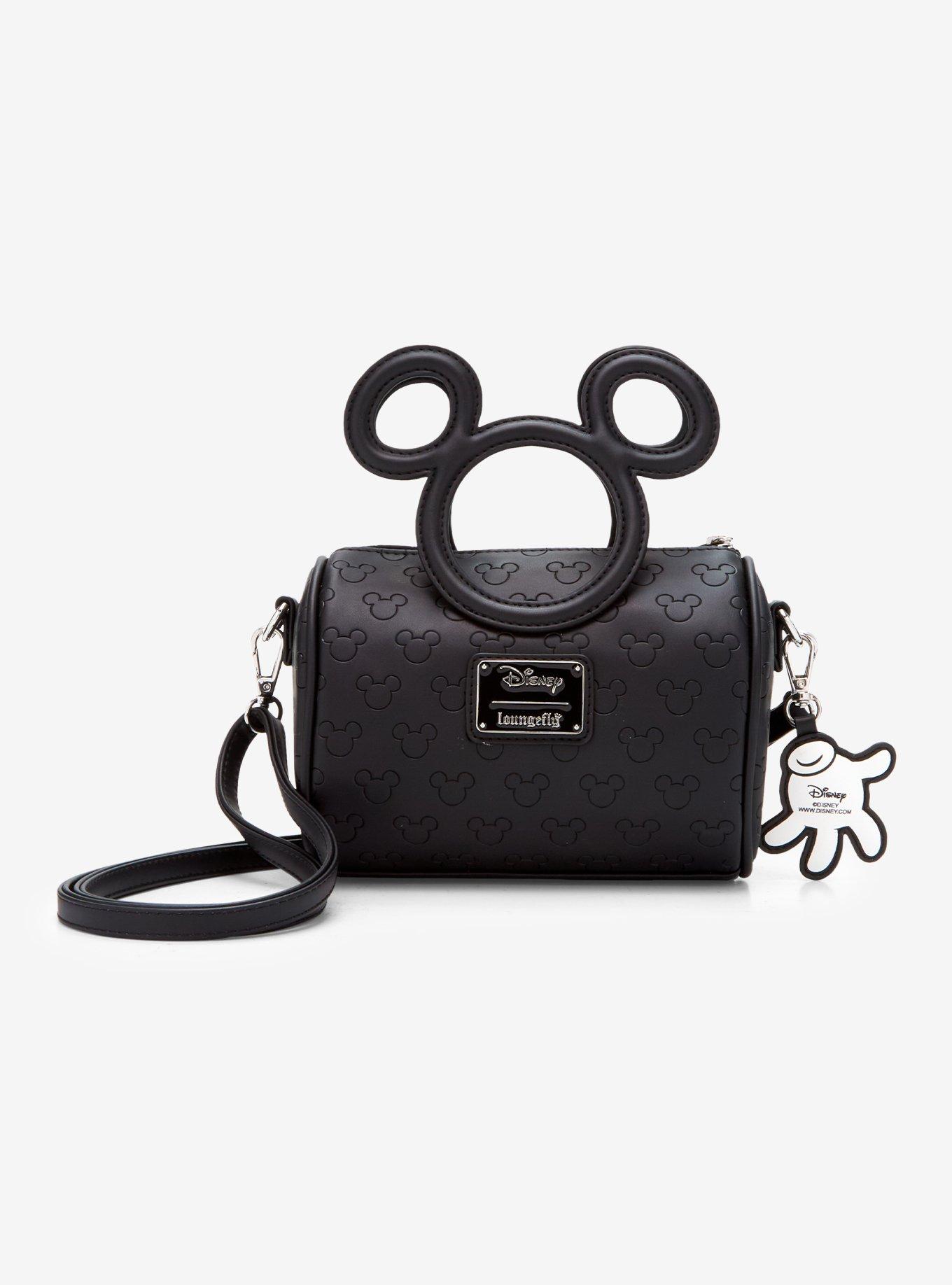 Loungefly Disney Mickey Mouse Embossed Silhouettes Crossbody Bag with Charm - BoxLunch Exclusive