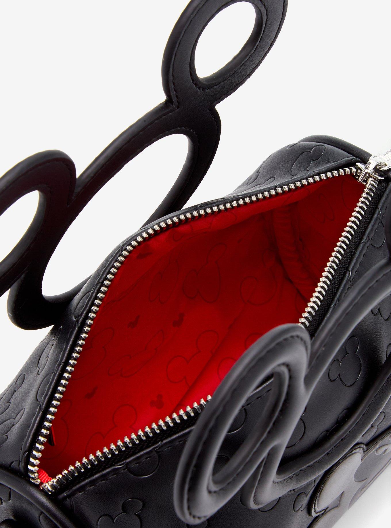 Loungefly Disney Mickey Mouse Embossed Silhouettes Crossbody Bag with Charm - BoxLunch Exclusive