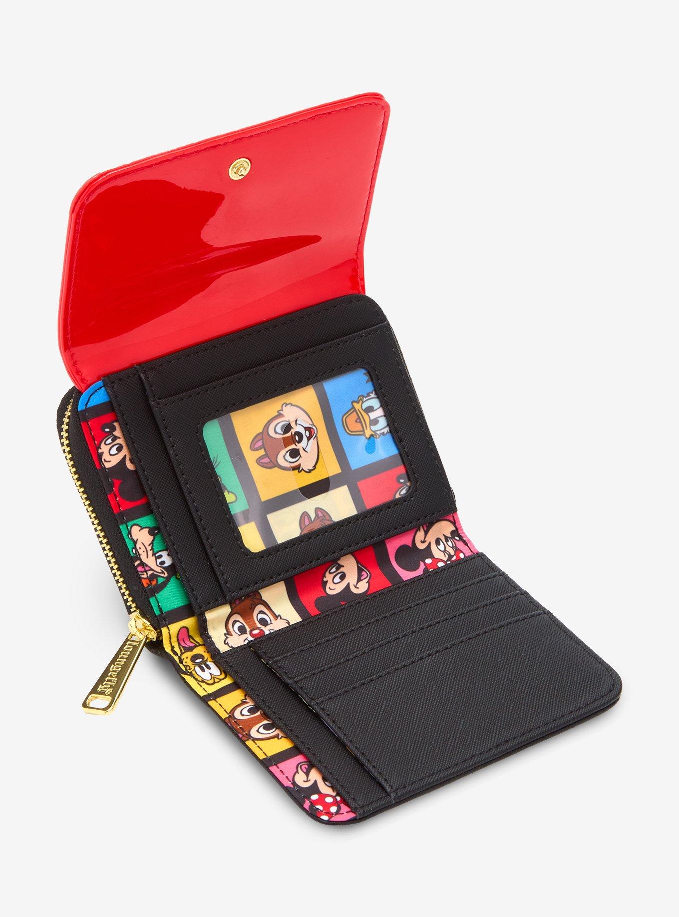 Loungefly Disney Mickey Mouse & Friends Red Wallet - BoxLunch Exclusive