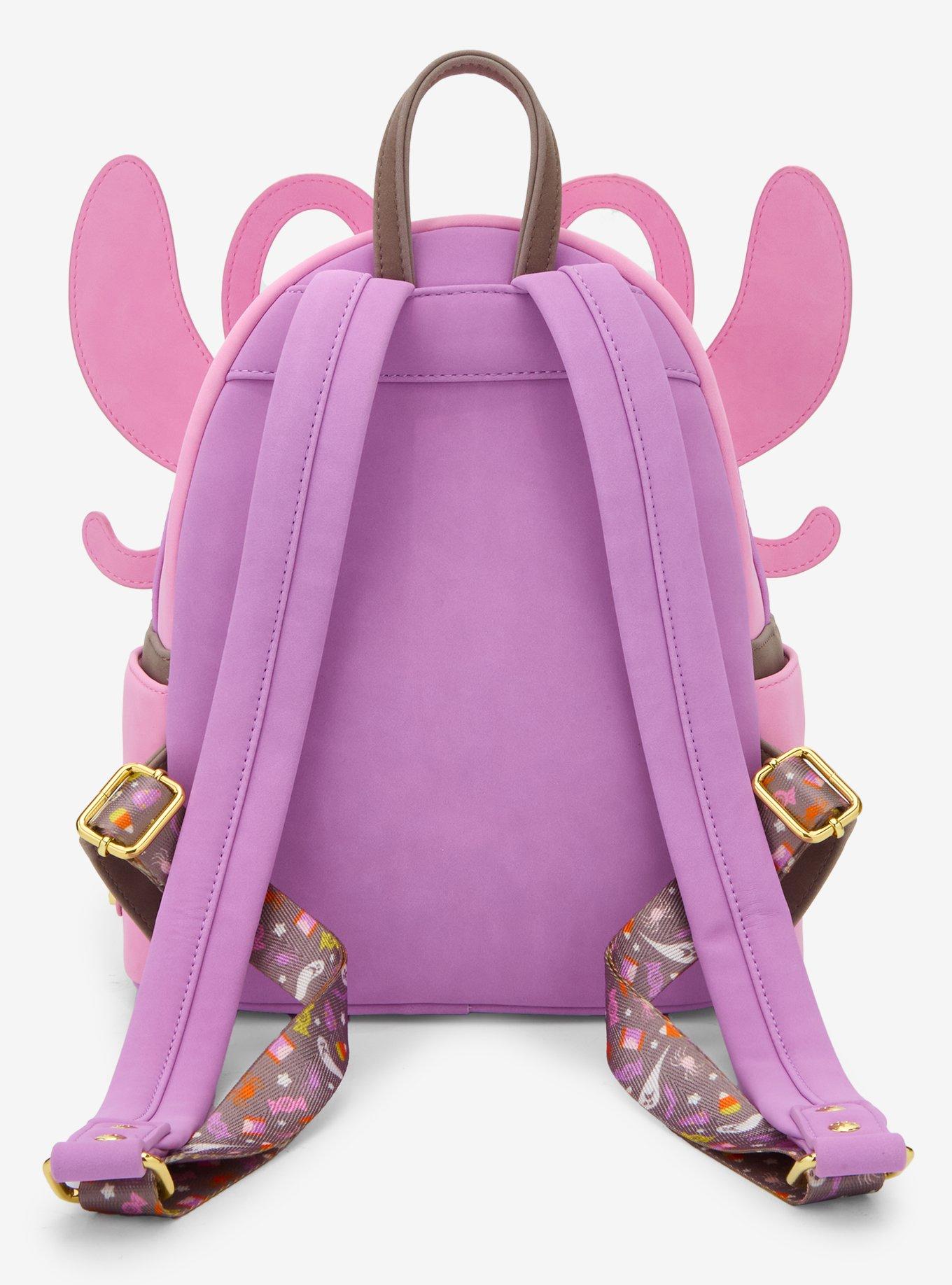 Loungefly Disney Lilo & Stitch Angel Pumpkin Glow-In-The-Dark Mini Backpack — BoxLunch Exclusive, , alternate
