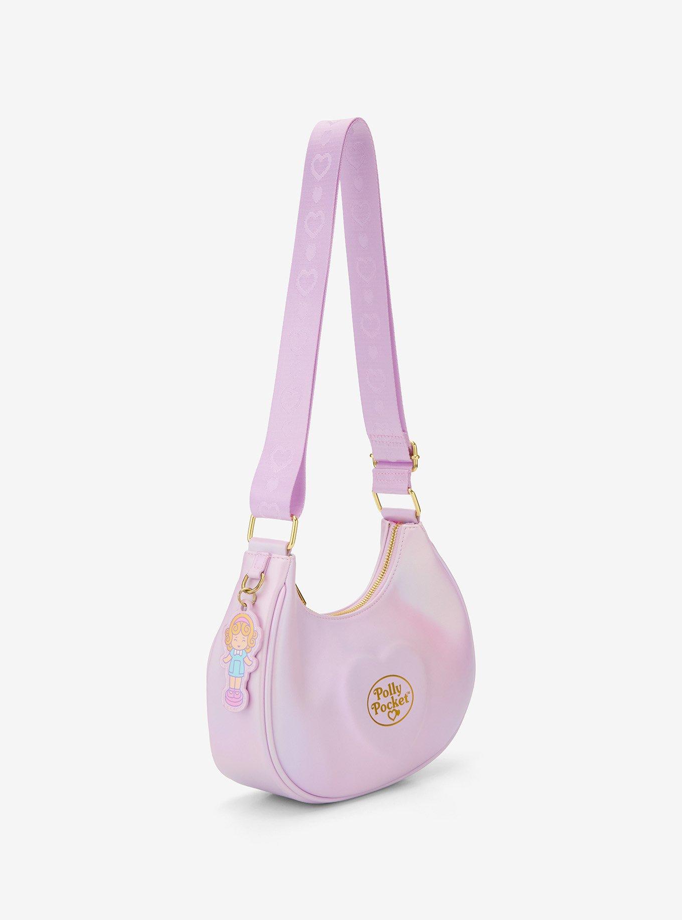 Loungefly Polly Pocket Iridescent Crossbody Bag with Charm - BoxLunch Exclusive, , hi-res