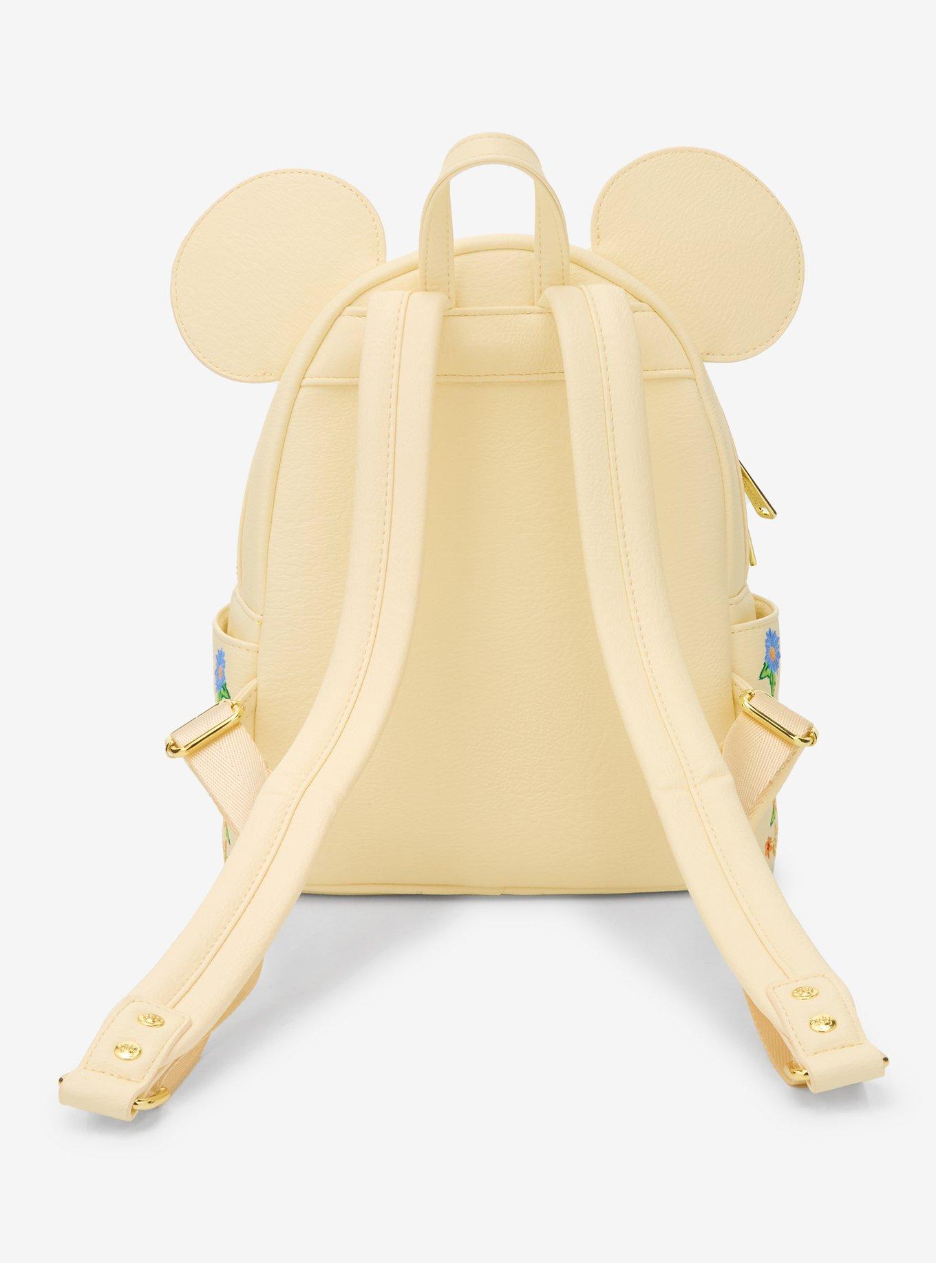 Loungefly Disney Minnie Mouse Orange Floral Ears Mini Backpack- BoxLunch Exclusive, , alternate